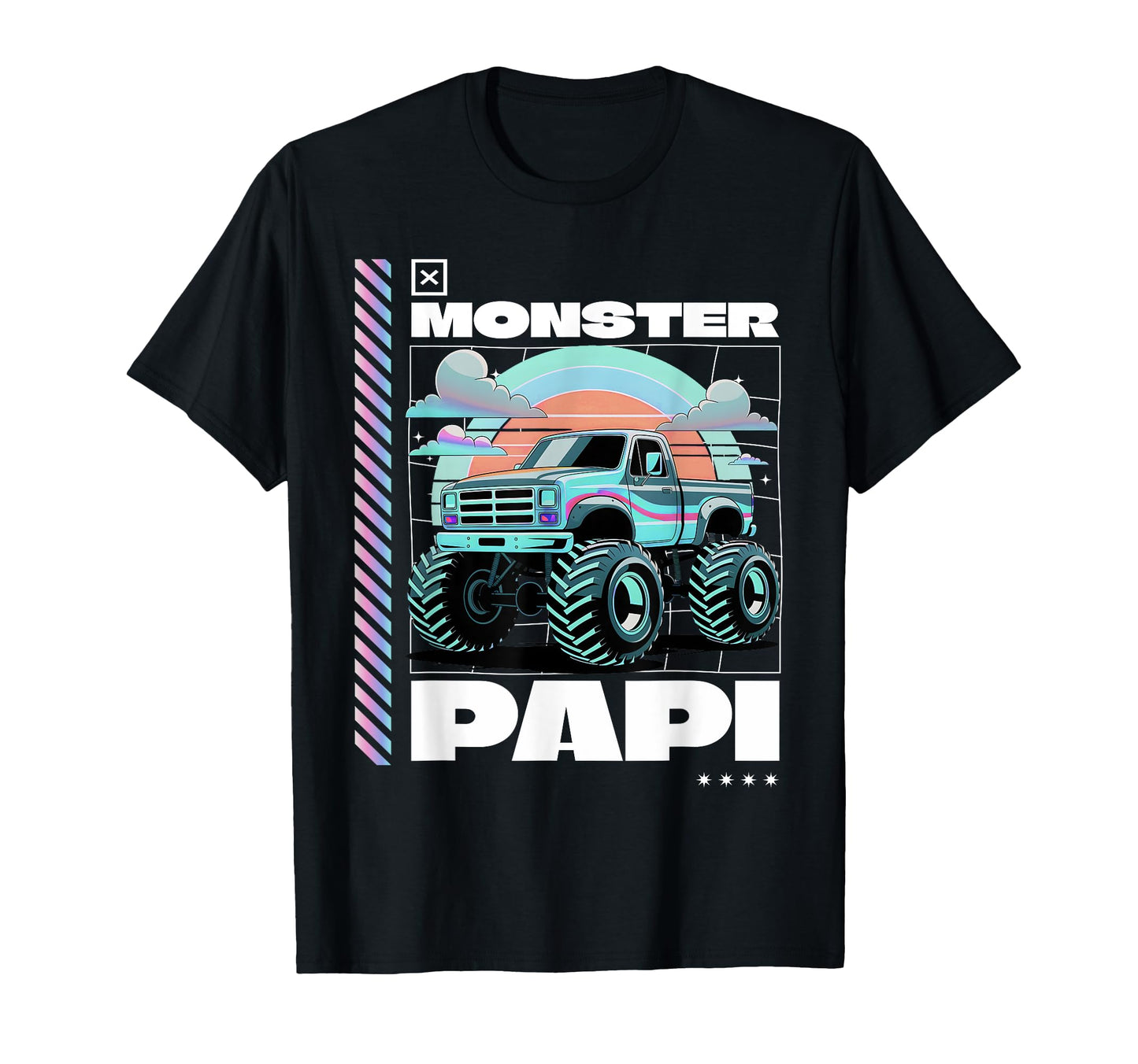 Monster Truck Papi Aesthetic Monster T-Shirt - Custom Art Print Men Women - T-Shirt, Sweatshirt, Hoodie