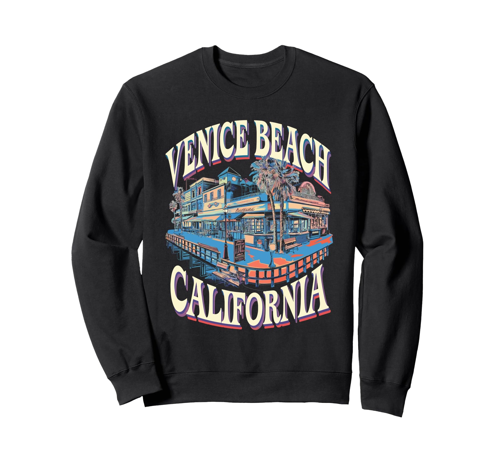 Venice Beach West Coast Logo Sweatshirt - Trendy Graphic Unisex - T-Shirt, Sweatshirt, Hoodie