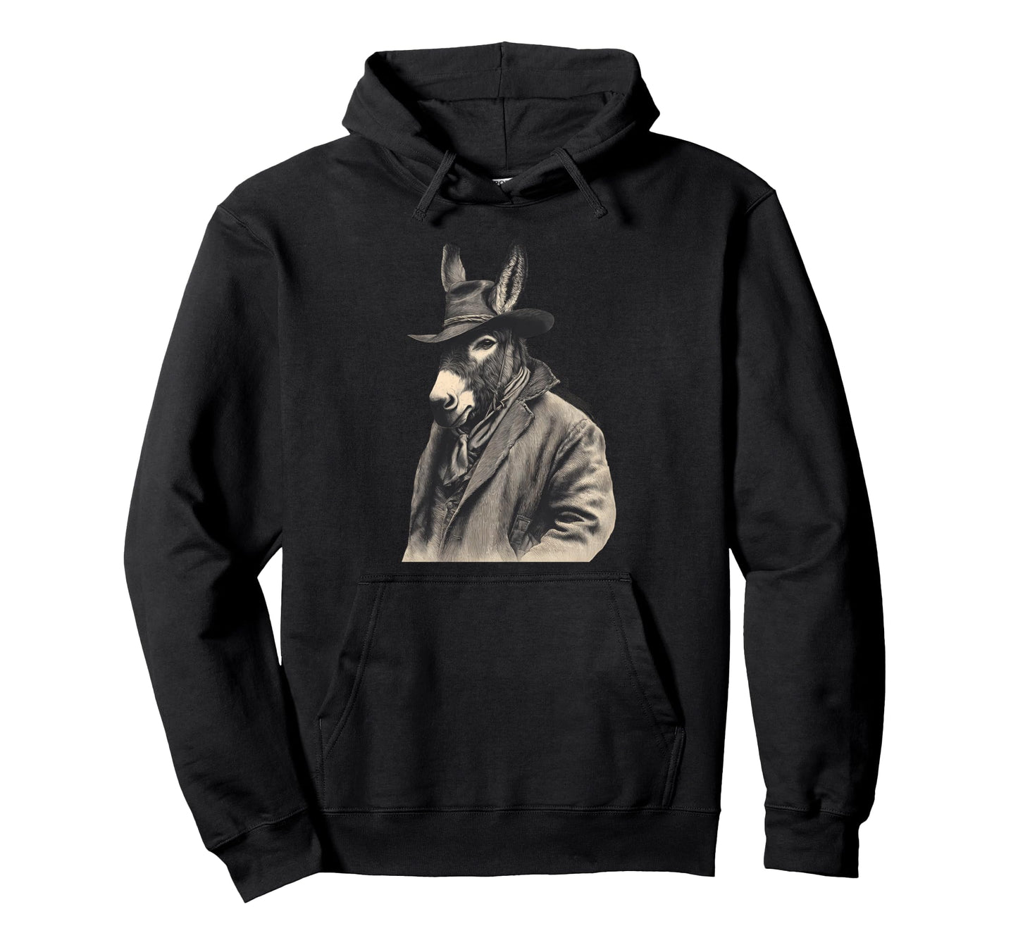 Country Cowboy Donkey Rodeo Cowgirl Hoodie - Streetwear Style for Adults - T-Shirt, Sweatshirt, Hoodie