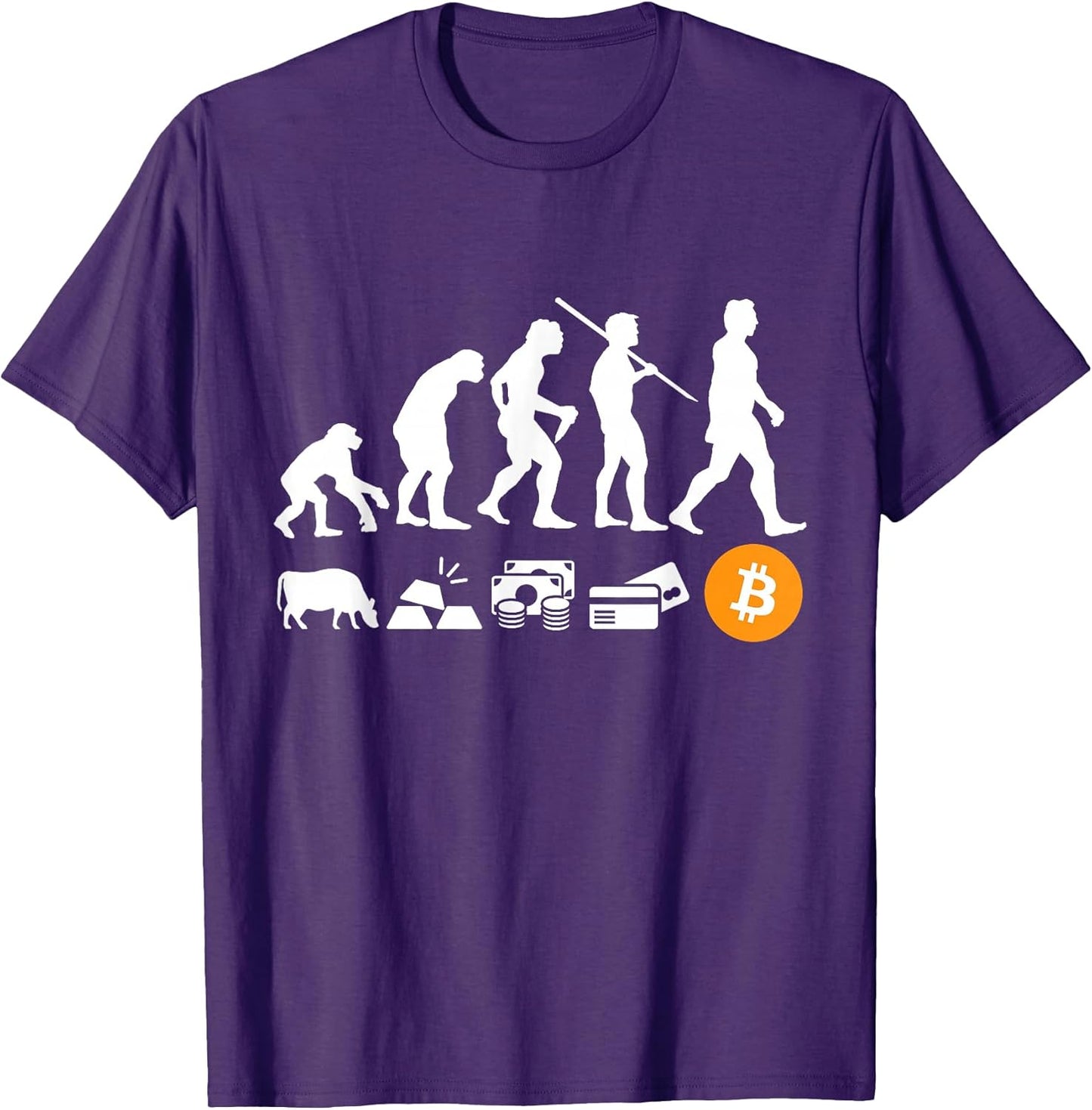 Bitcoin Human Evolution - Adult & Kids T-Shirts, Sweatshirts & Hoodies apparel design preview 1
