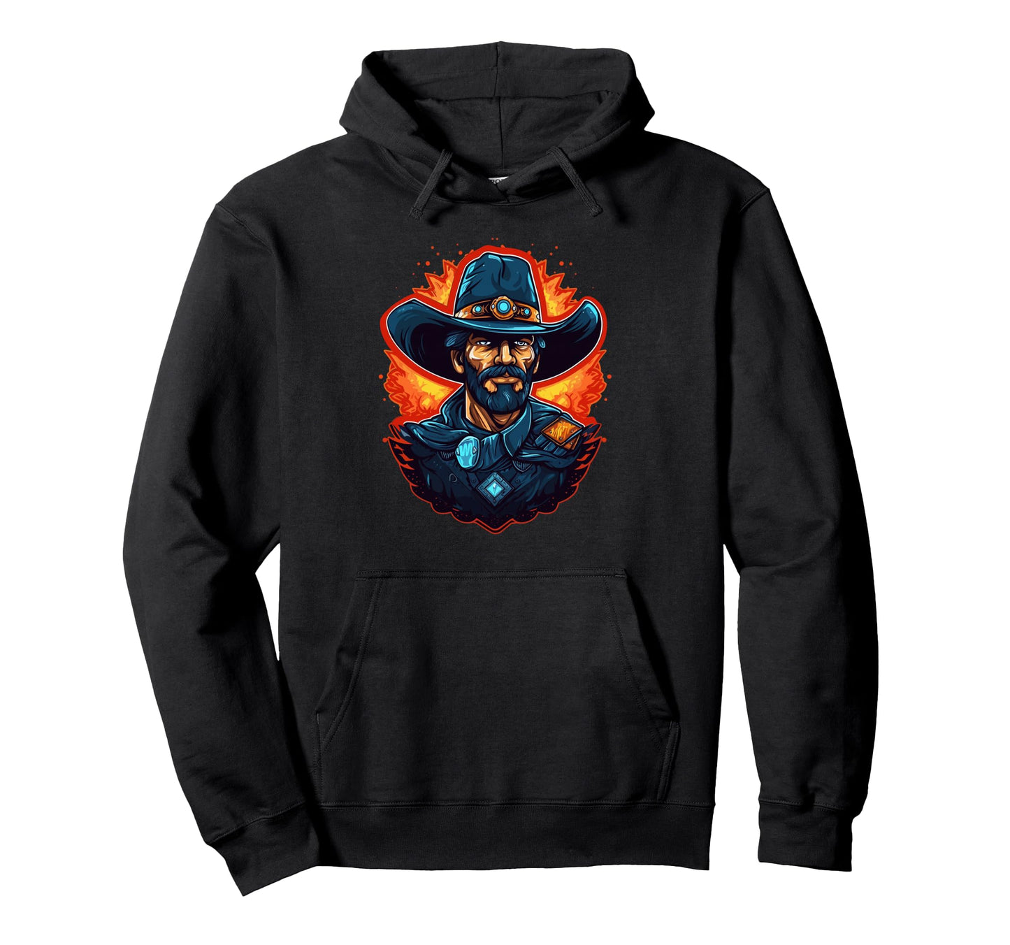 Cowboy Black Cowboy Wyoming Cowboys Hey Hoodie - Fun Novelty Design Unisex - T-Shirt, Sweatshirt, Hoodie