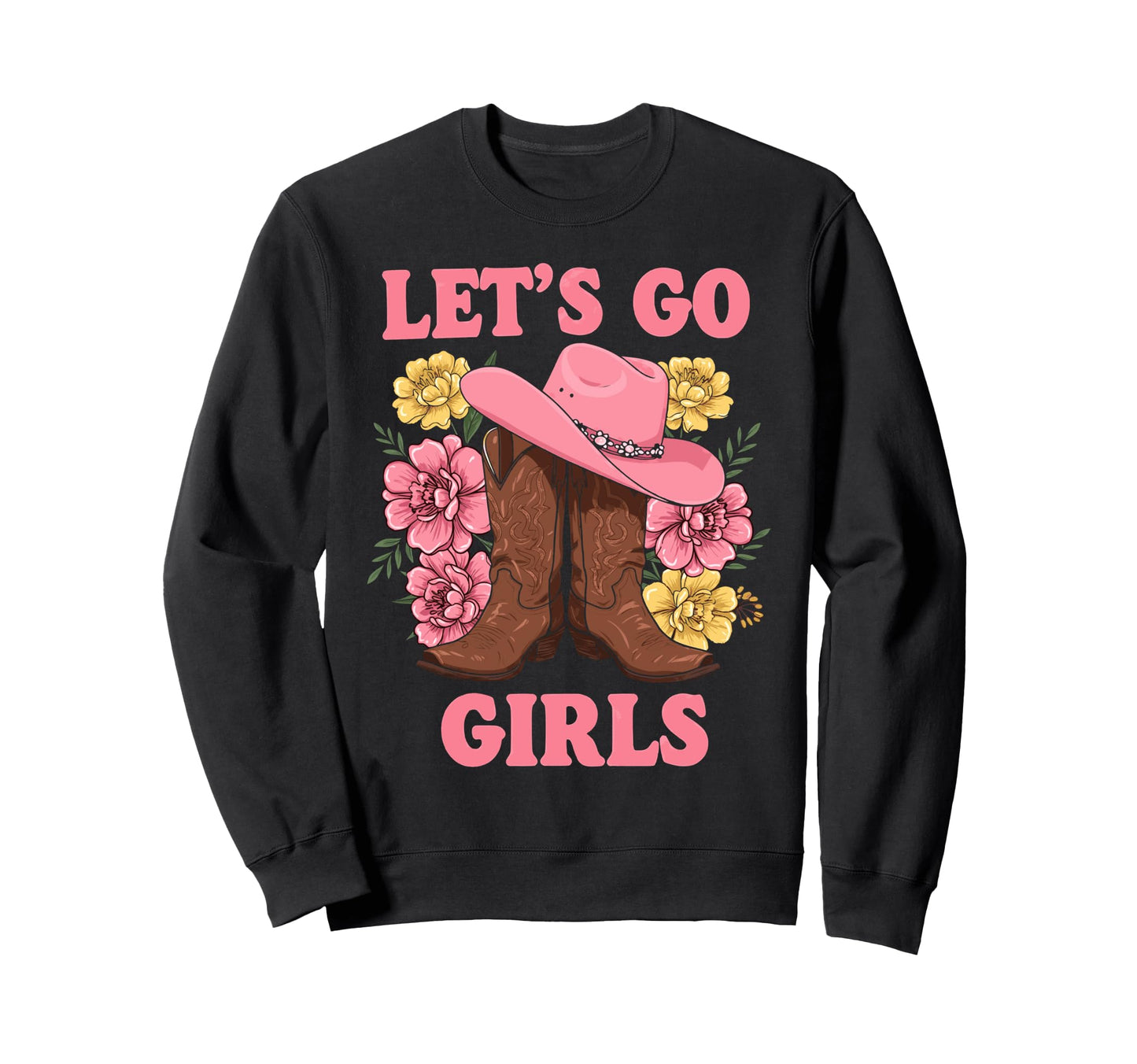 Lets Go Tees Rodeo Western Love Sweatshirt - Graphic Print Men Women - T-Shirt, Sweatshirt, Hoodie