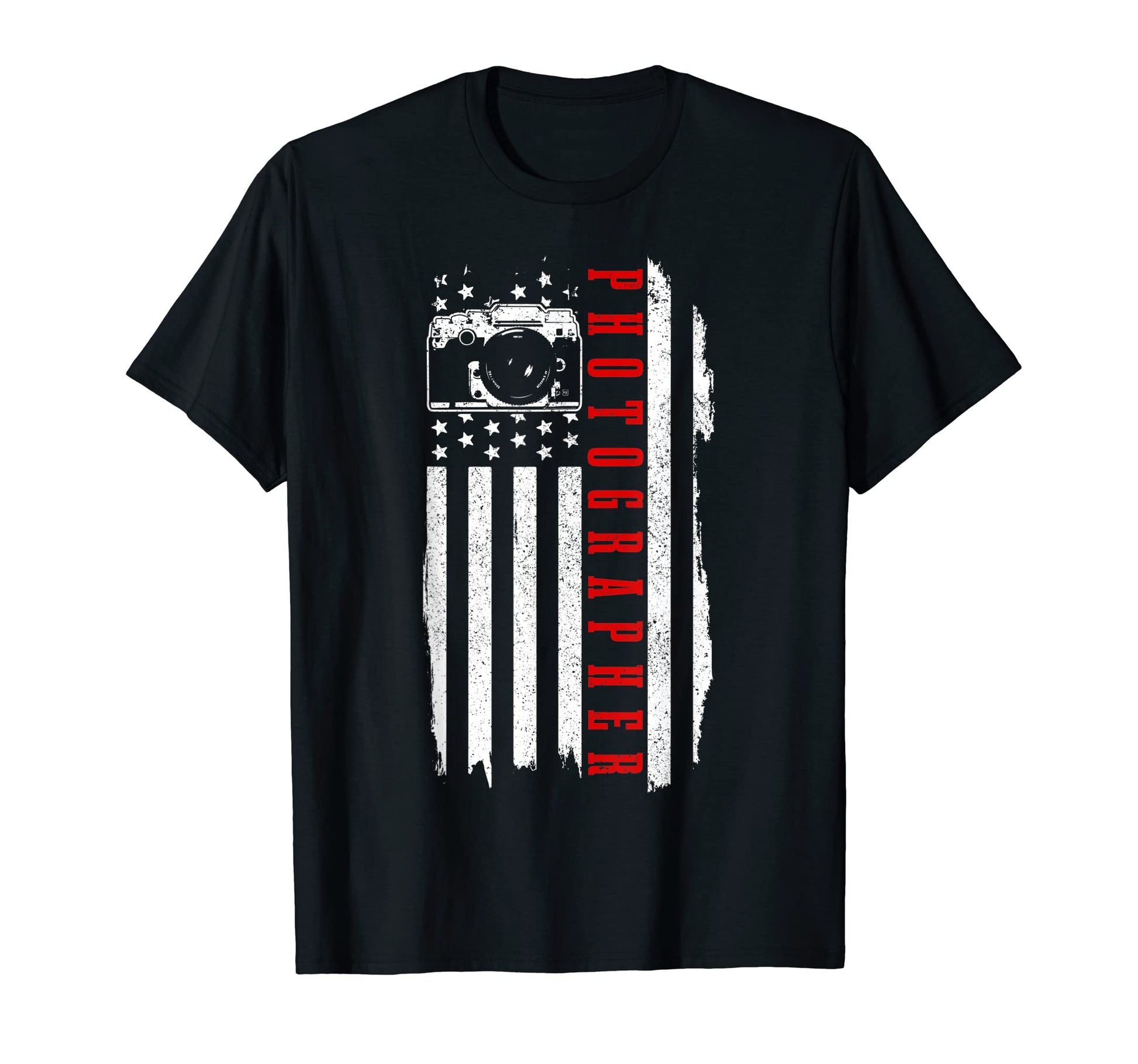 Patriotic Photographer Us Flag Camera T-Shirt - Novelty Apparel Men Women - T-Shirt, Sweatshirt, Hoodie