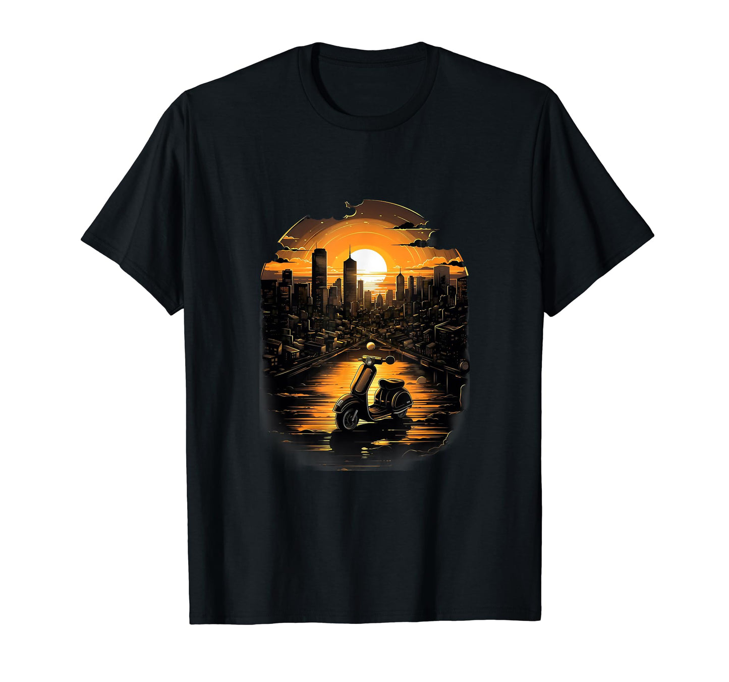 Scooter Motorcycle Moped Rider T-Shirt - Streetwear Style Men Women - T-Shirt, Sweatshirt, Hoodie