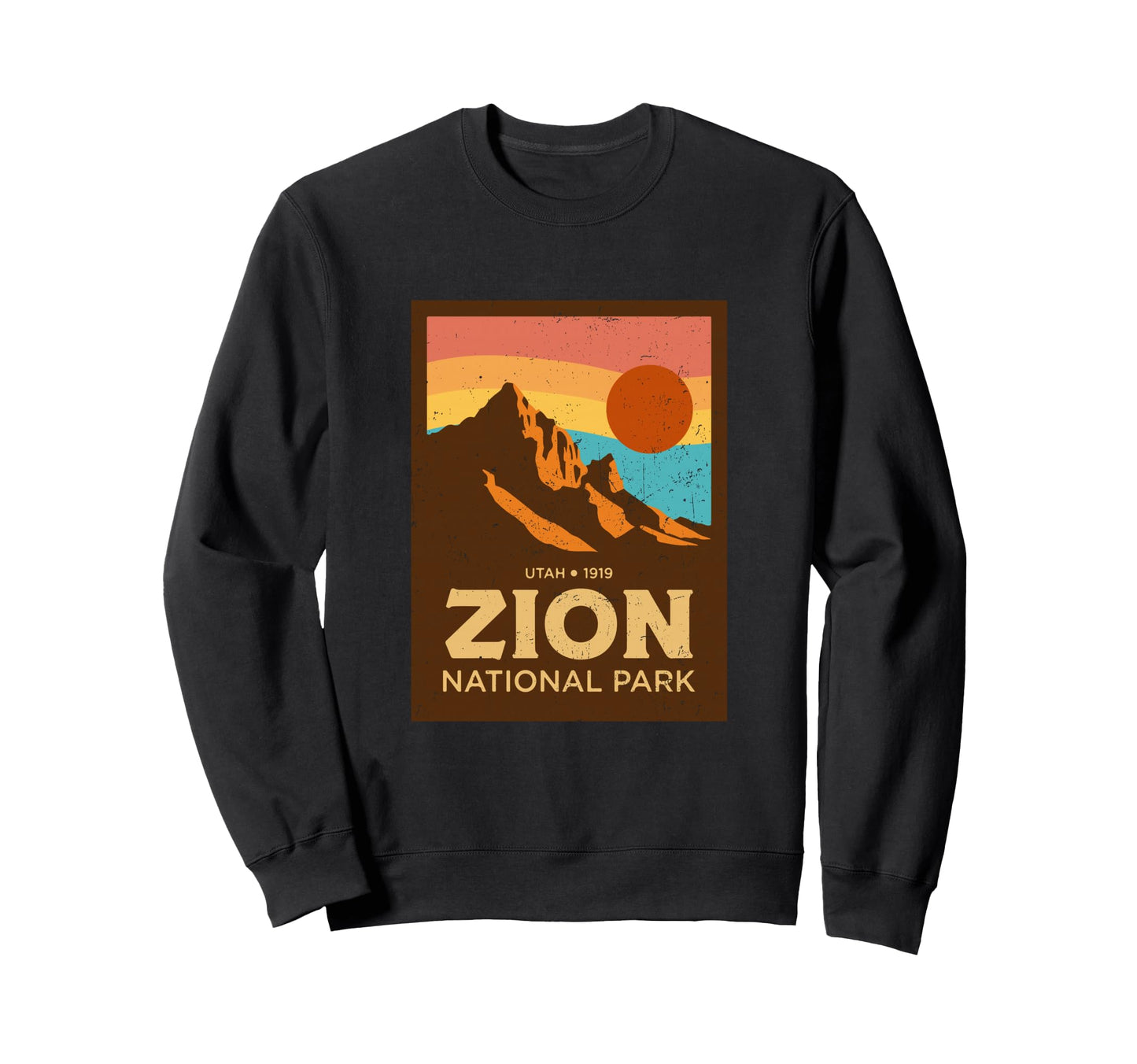 1980S Zion National Park Mountain Sweatshirt - Graphic Print for Adults - T-Shirt, Sweatshirt, Hoodie