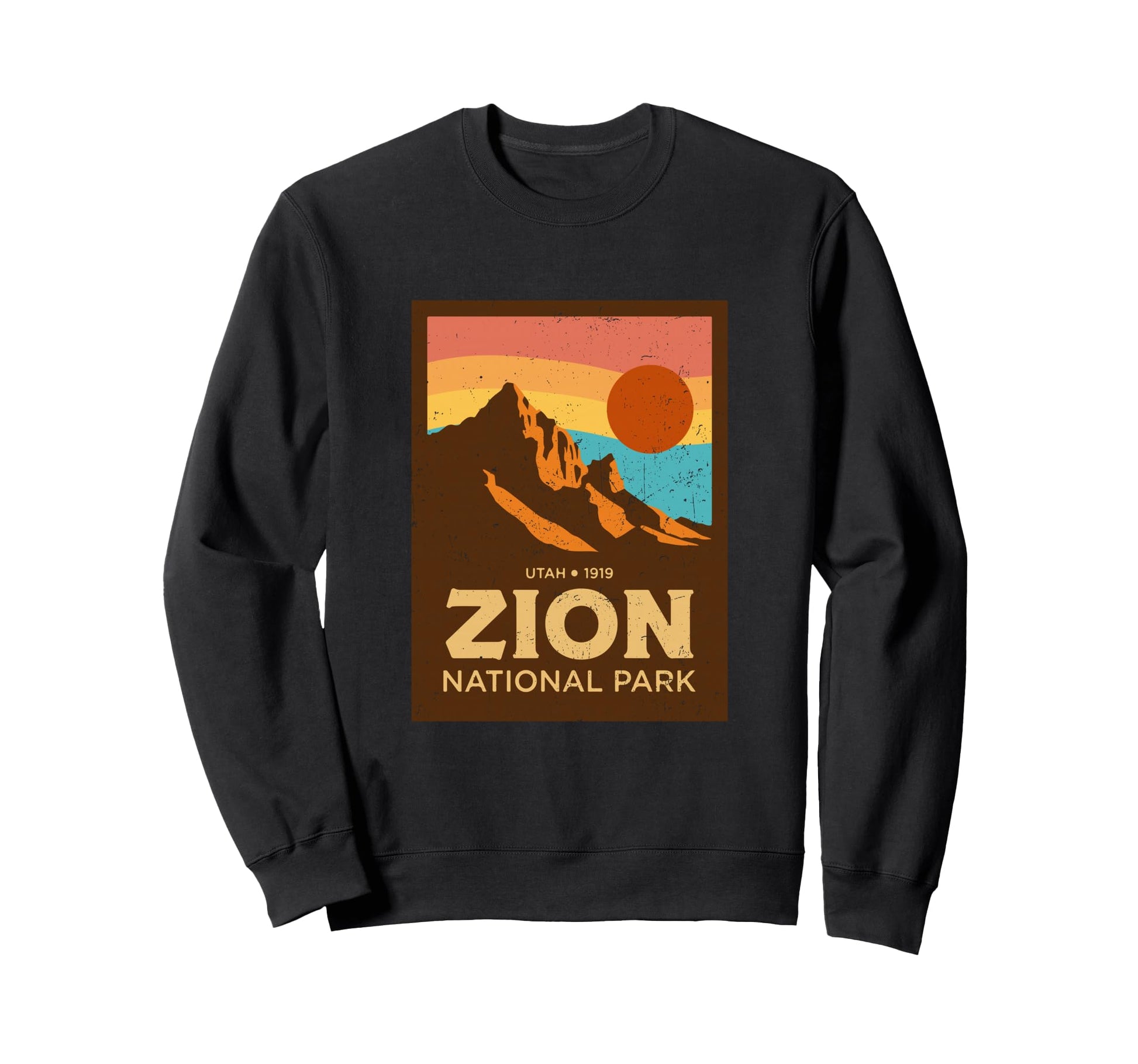 1980S Zion National Park Mountain Sweatshirt - Graphic Print for Adults - T-Shirt, Sweatshirt, Hoodie