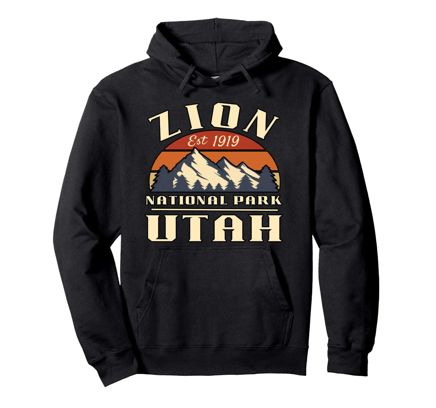 Zion National Park Utah Usa Sweatshirt - Minimalist Print for Adults - T-Shirt, Sweatshirt, Hoodie