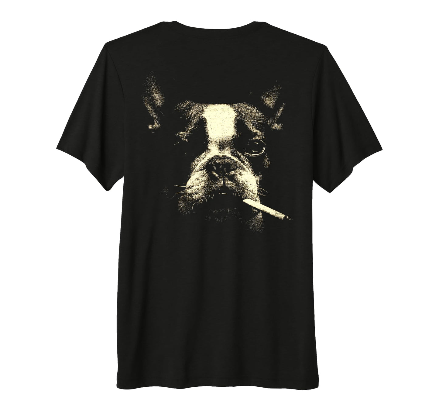 French Bulldog Smoking Cigarette T-Shirt - Fun Novelty Design for Adults - T-Shirt, Sweatshirt, Hoodie