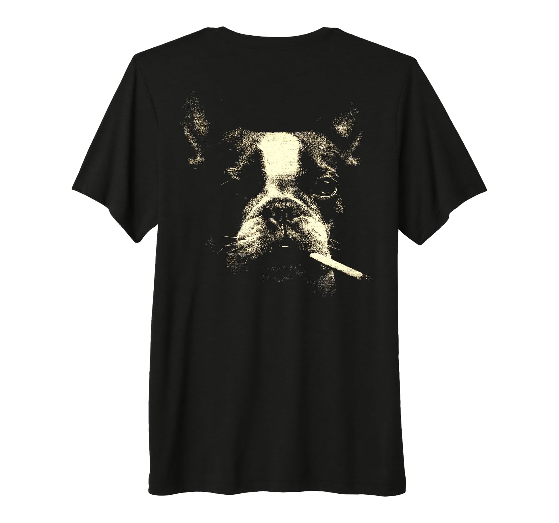 French Bulldog Smoking Cigarette T-Shirt - Fun Novelty Design for Adults - T-Shirt, Sweatshirt, Hoodie