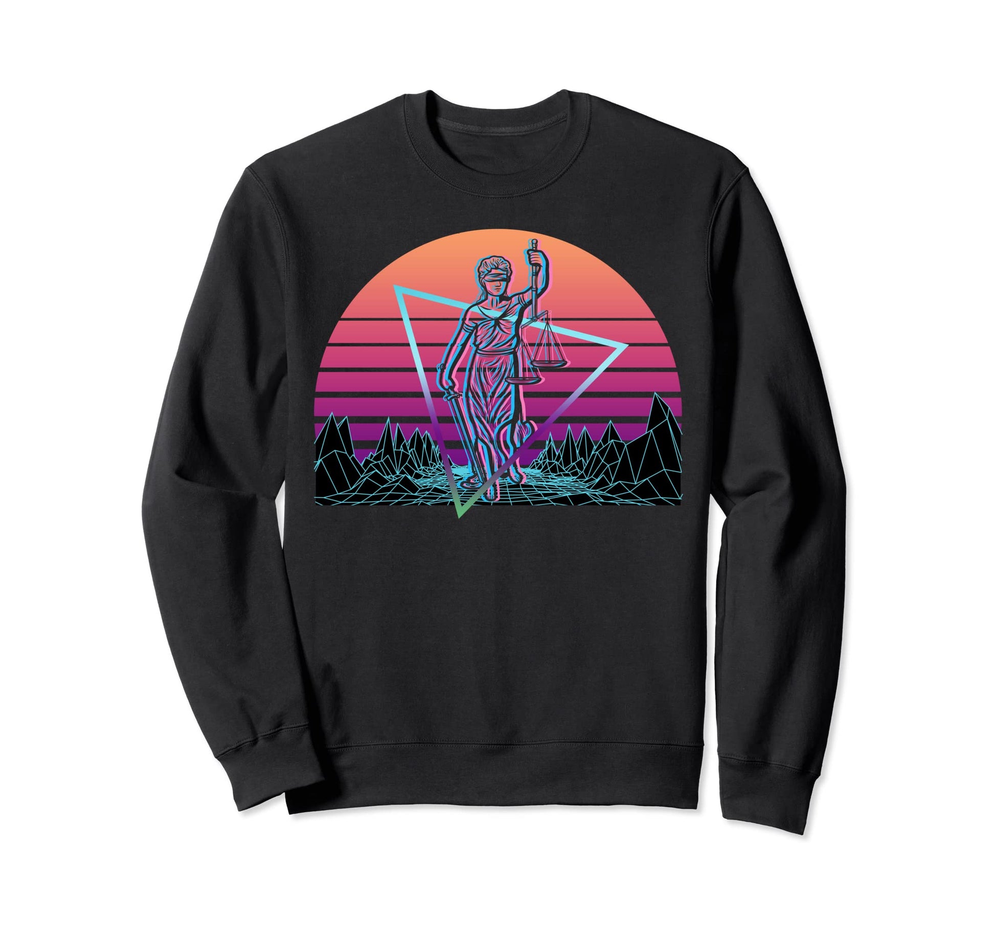 Lady Justice Themis Goddess Justice Sweatshirt - Trendy Graphic Unisex - T-Shirt, Sweatshirt, Hoodie