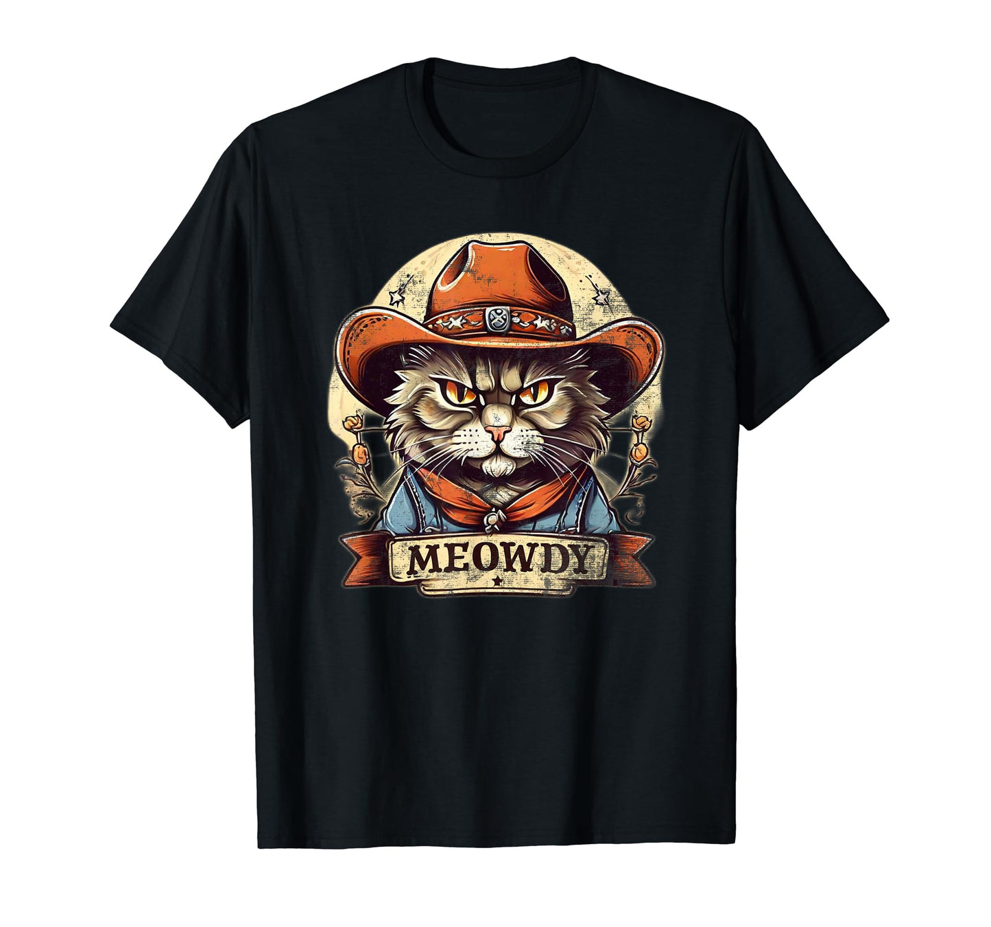 Meowdy Funny Cats Country Music T-Shirt - Casual Everyday Wear for Adults - T-Shirt, Sweatshirt, Hoodie