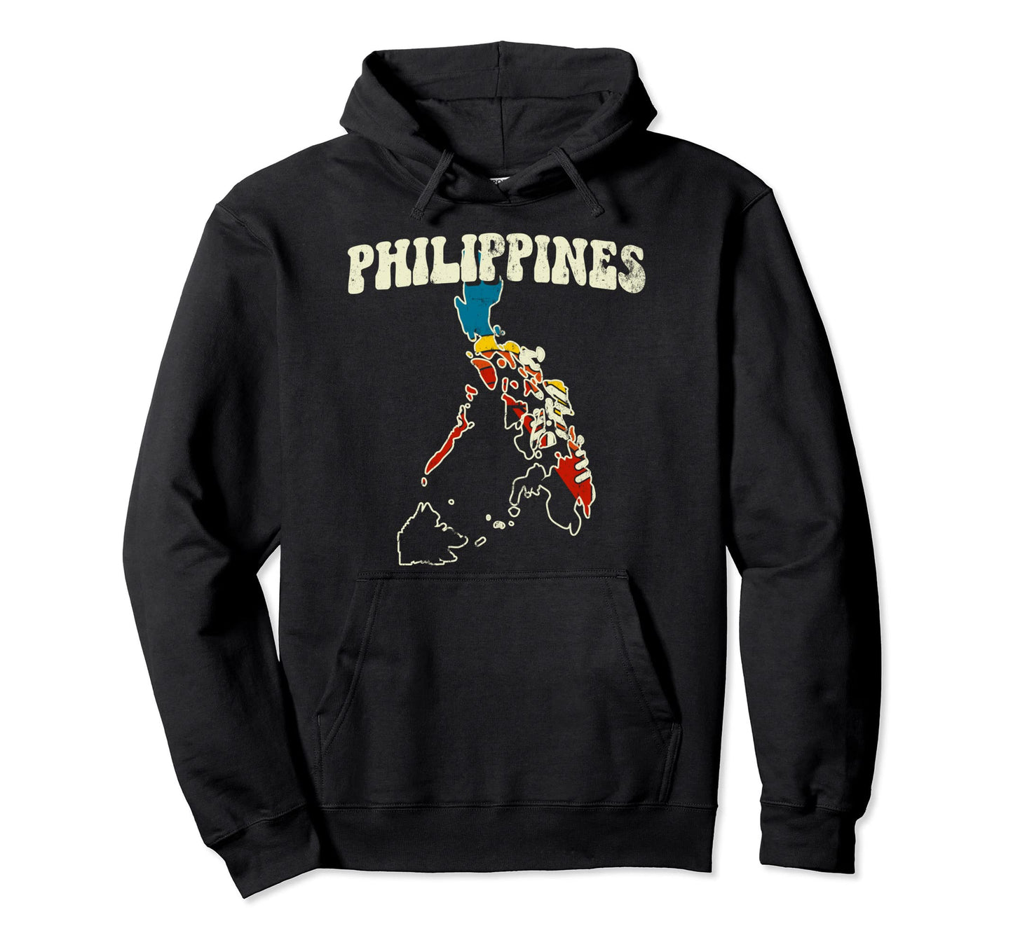 Philippines Filipino Country Rainbow 70S Hoodie - Aesthetic Graphic Unisex - T-Shirt, Sweatshirt, Hoodie