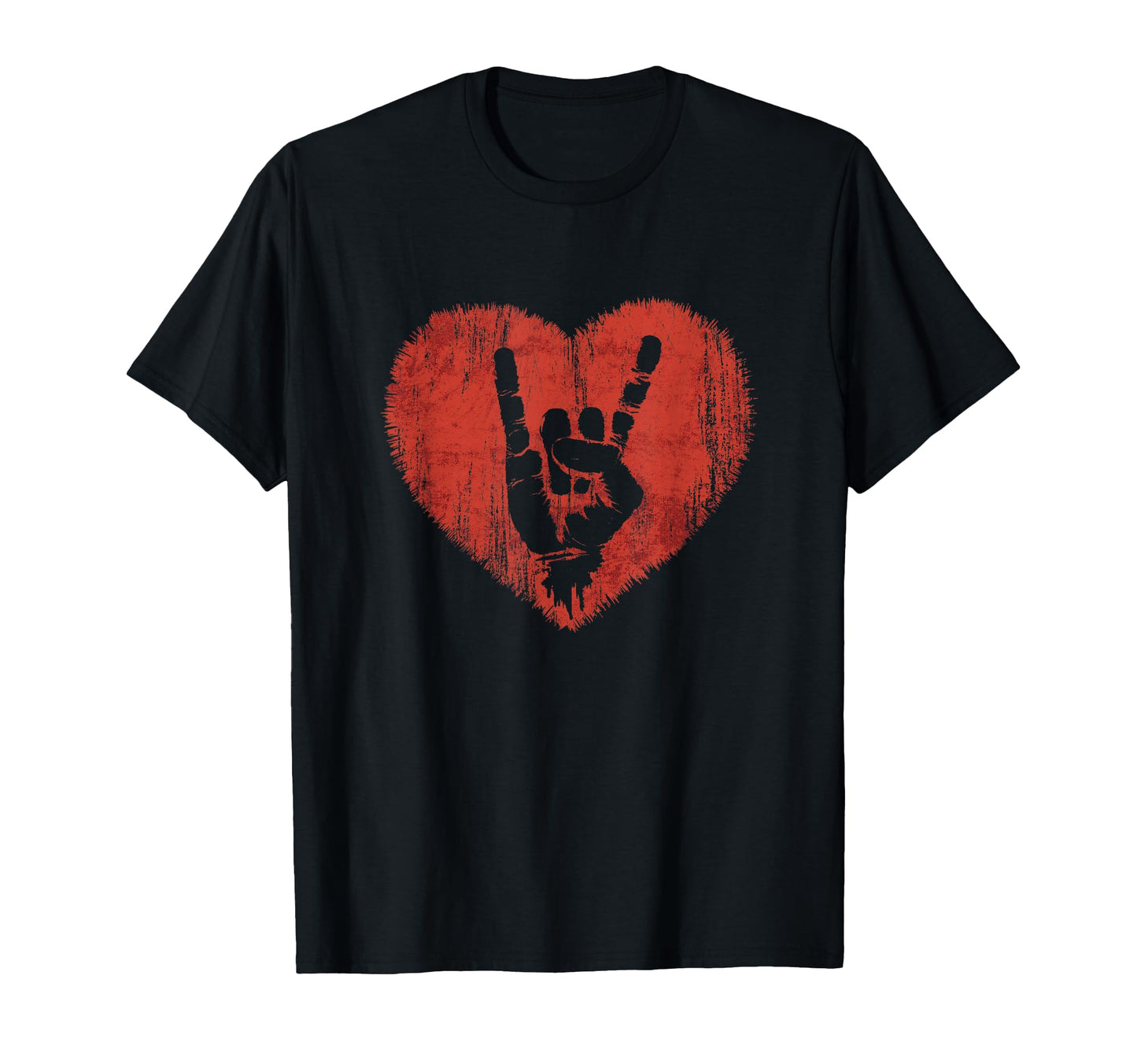 Rock N Roll Music Lover Hand Horns T-Shirt - Casual Everyday Wear Unisex - T-Shirt, Sweatshirt, Hoodie