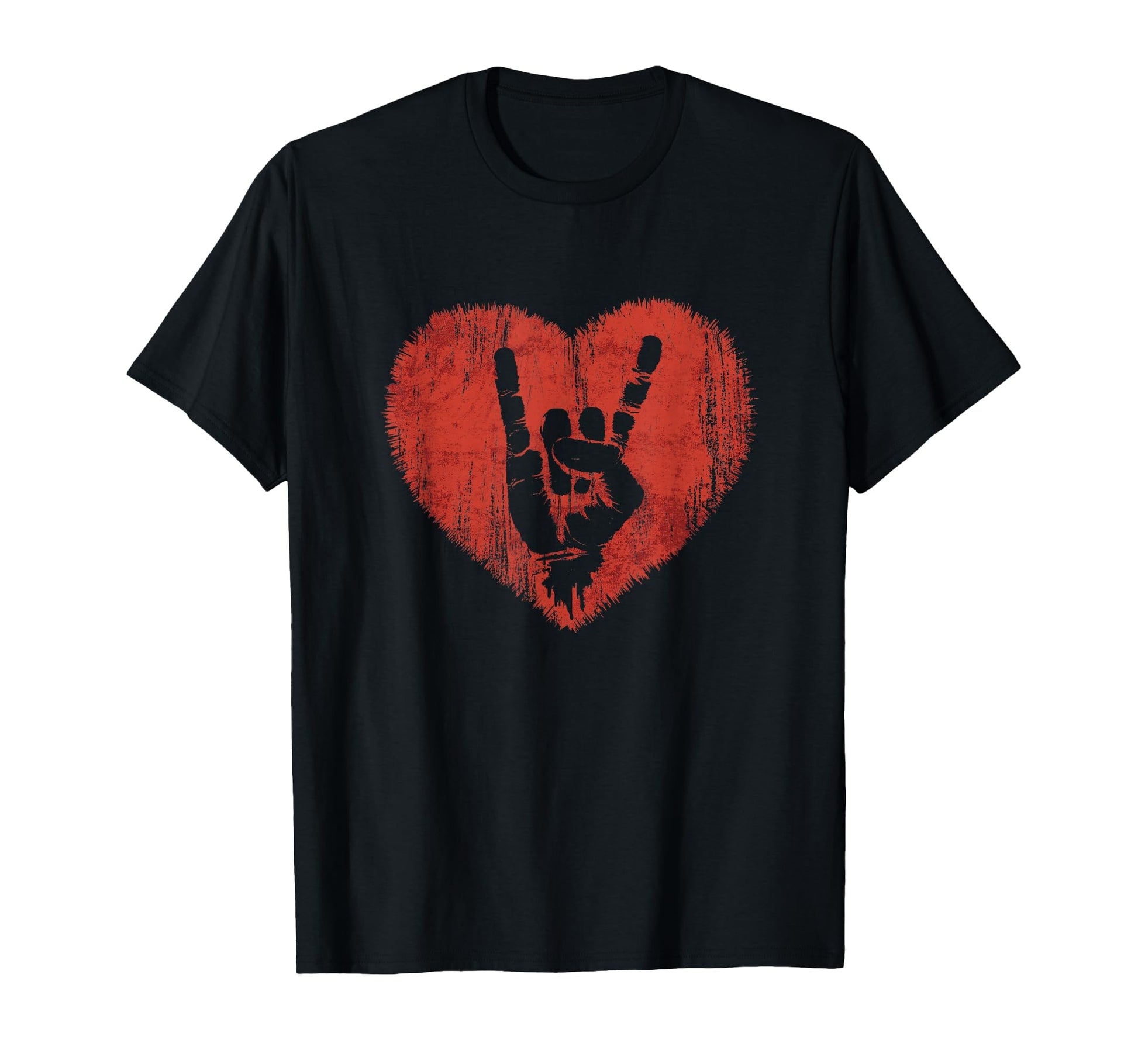 Rock N Roll Music Lover Hand Horns T-Shirt - Casual Everyday Wear Unisex - T-Shirt, Sweatshirt, Hoodie