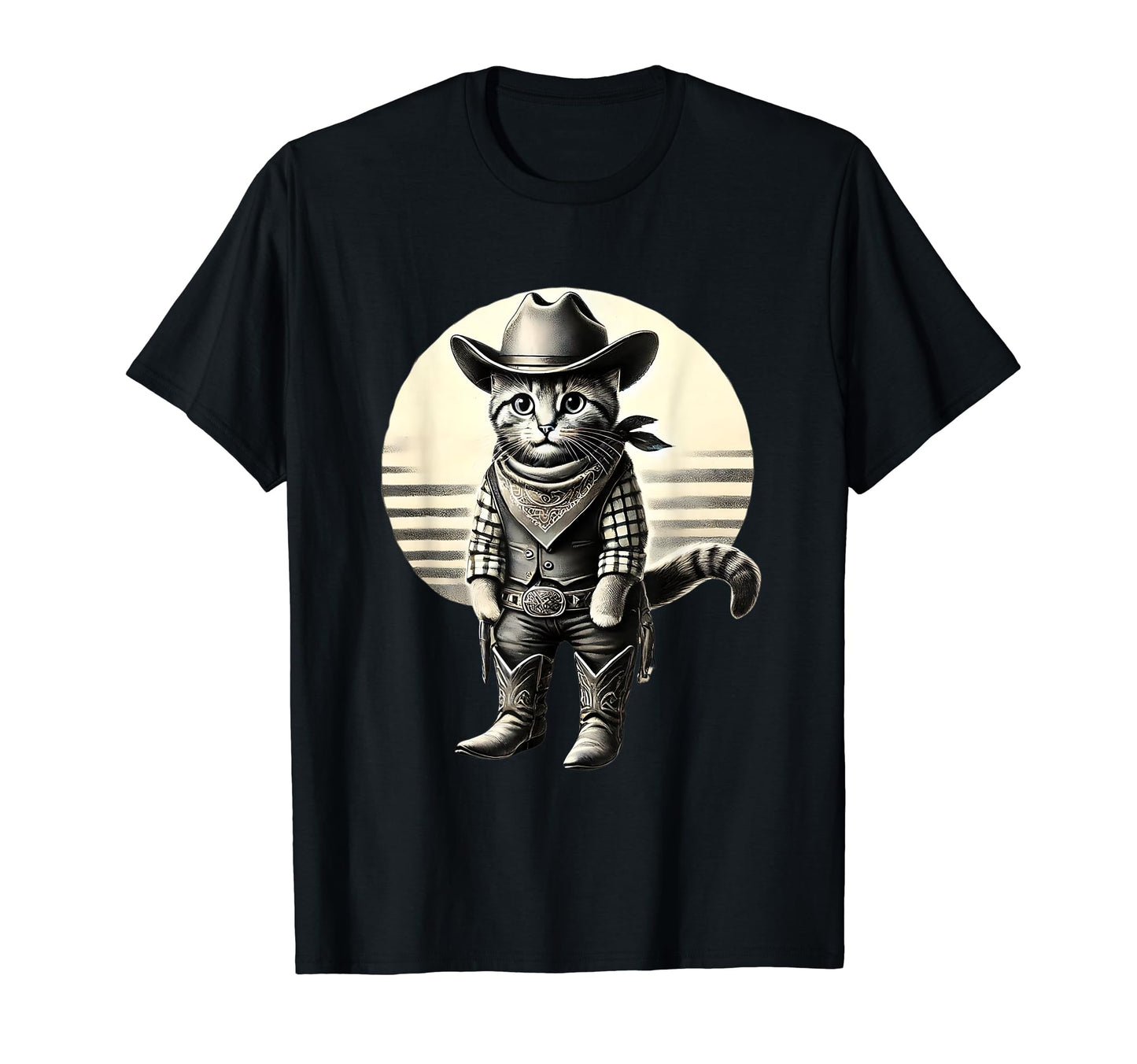 Meowdy Funny Cat Wearing Cowboy Hat T-Shirt - Streetwear Style Unisex - T-Shirt, Sweatshirt, Hoodie