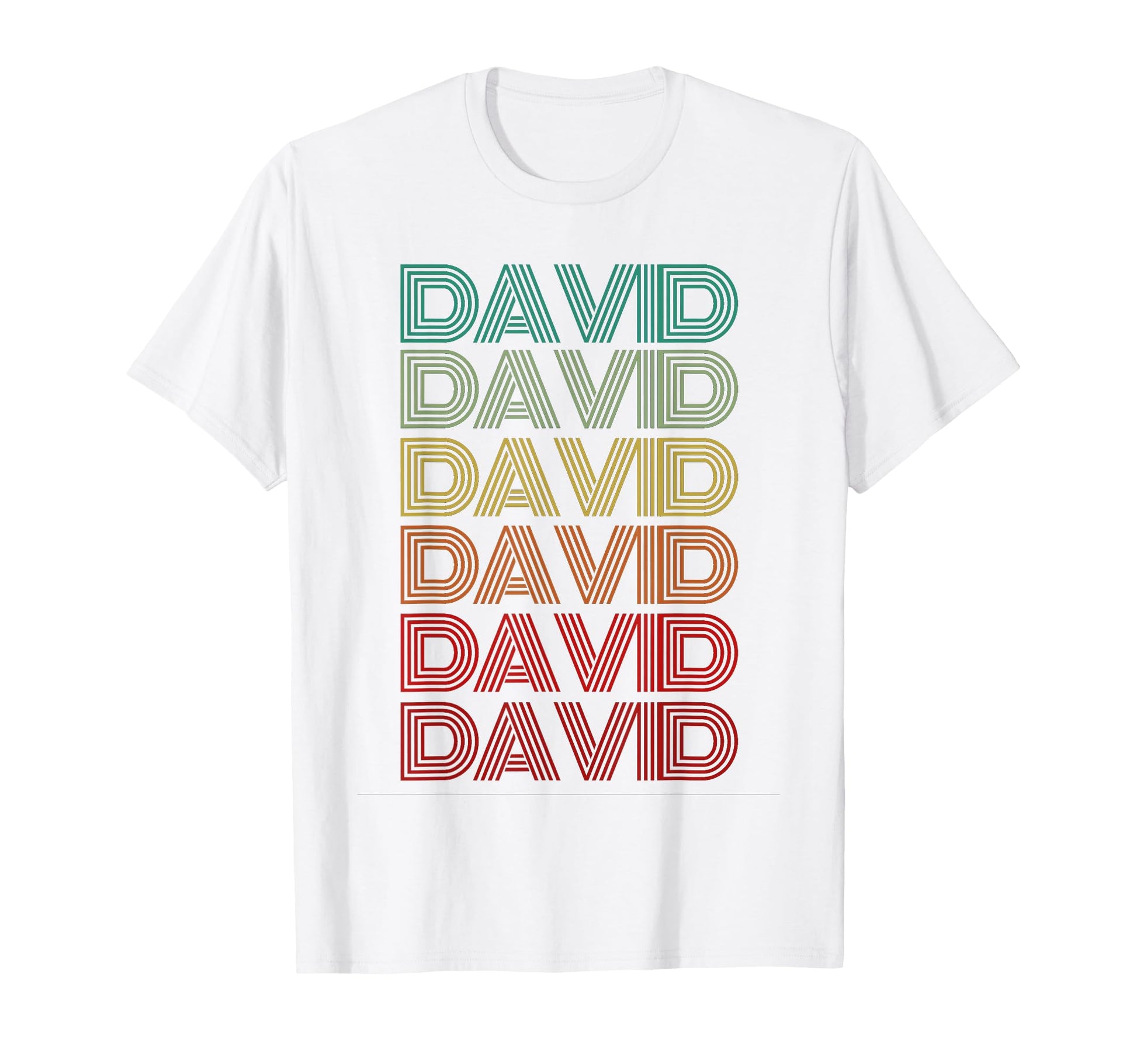 First Name David Personalized T-Shirt - Custom Art Print Men Women - T-Shirt, Sweatshirt, Hoodie