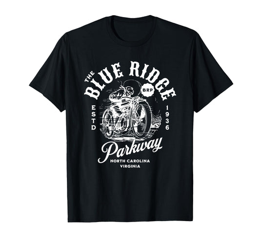 Blue Ridge Parkway Brp Motorcycle T-Shirt - Trendy Graphic Men Women - T-Shirt, Sweatshirt, Hoodie