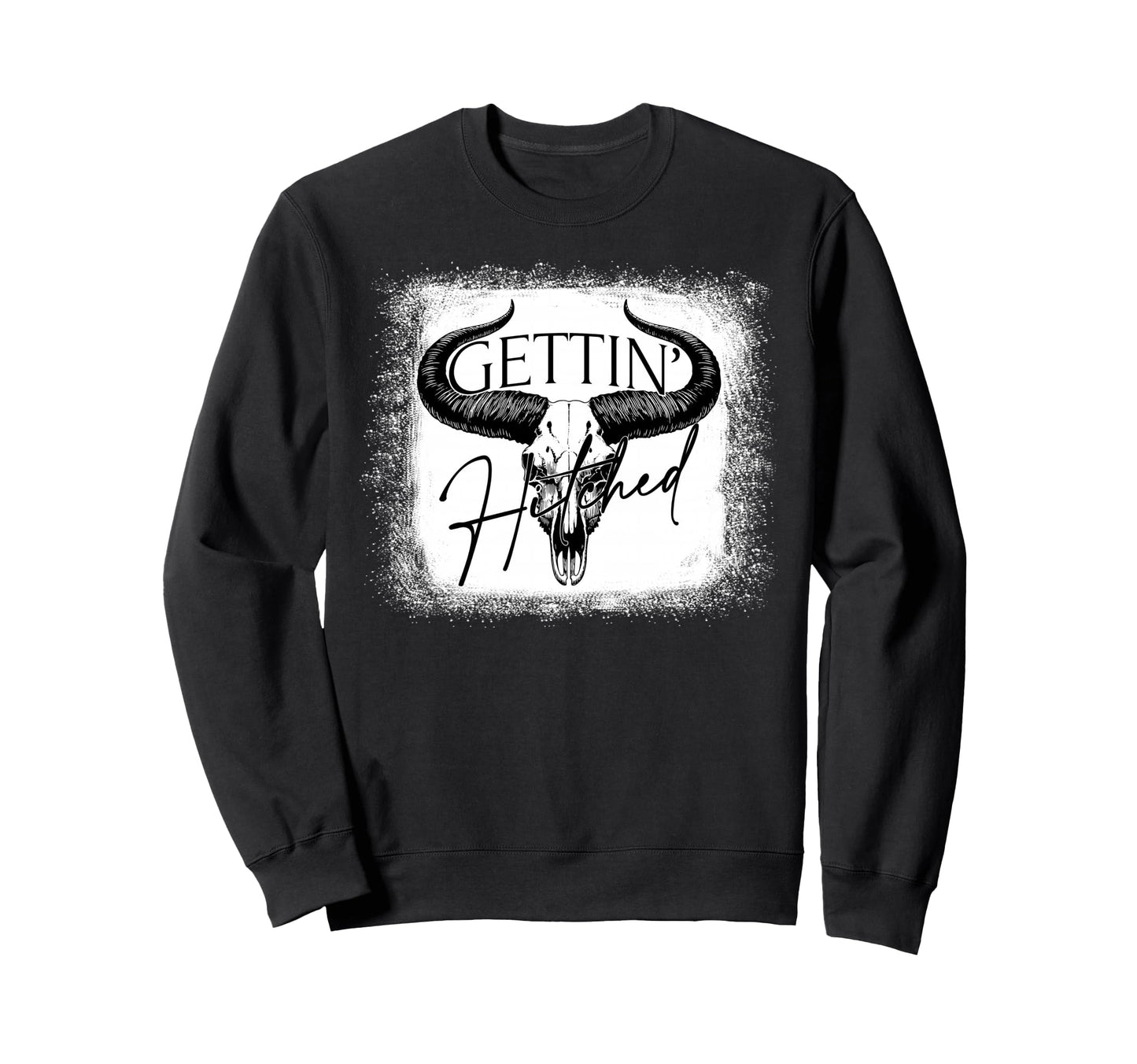 Getting Hitched Team Bride Sweatshirt - Casual Everyday Wear for Adults - T-Shirt, Sweatshirt, Hoodie