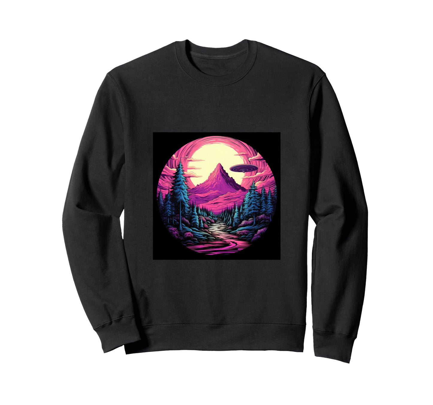 Alien Abduction Alien Vaporwave Ufo Sweatshirt - Streetwear Style Men Women - T-Shirt, Sweatshirt, Hoodie