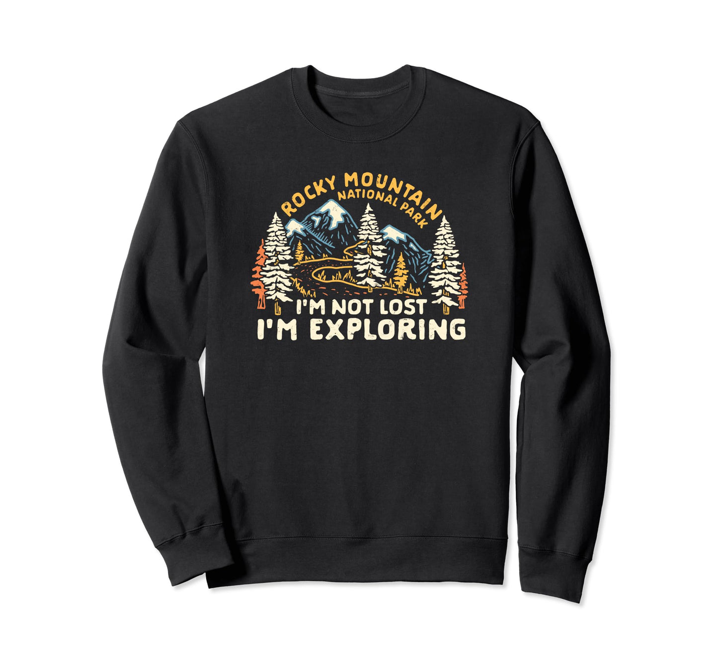 Rocky Mountain National Park Sweatshirt - Unique Graphic Men Women - T-Shirt, Sweatshirt, Hoodie