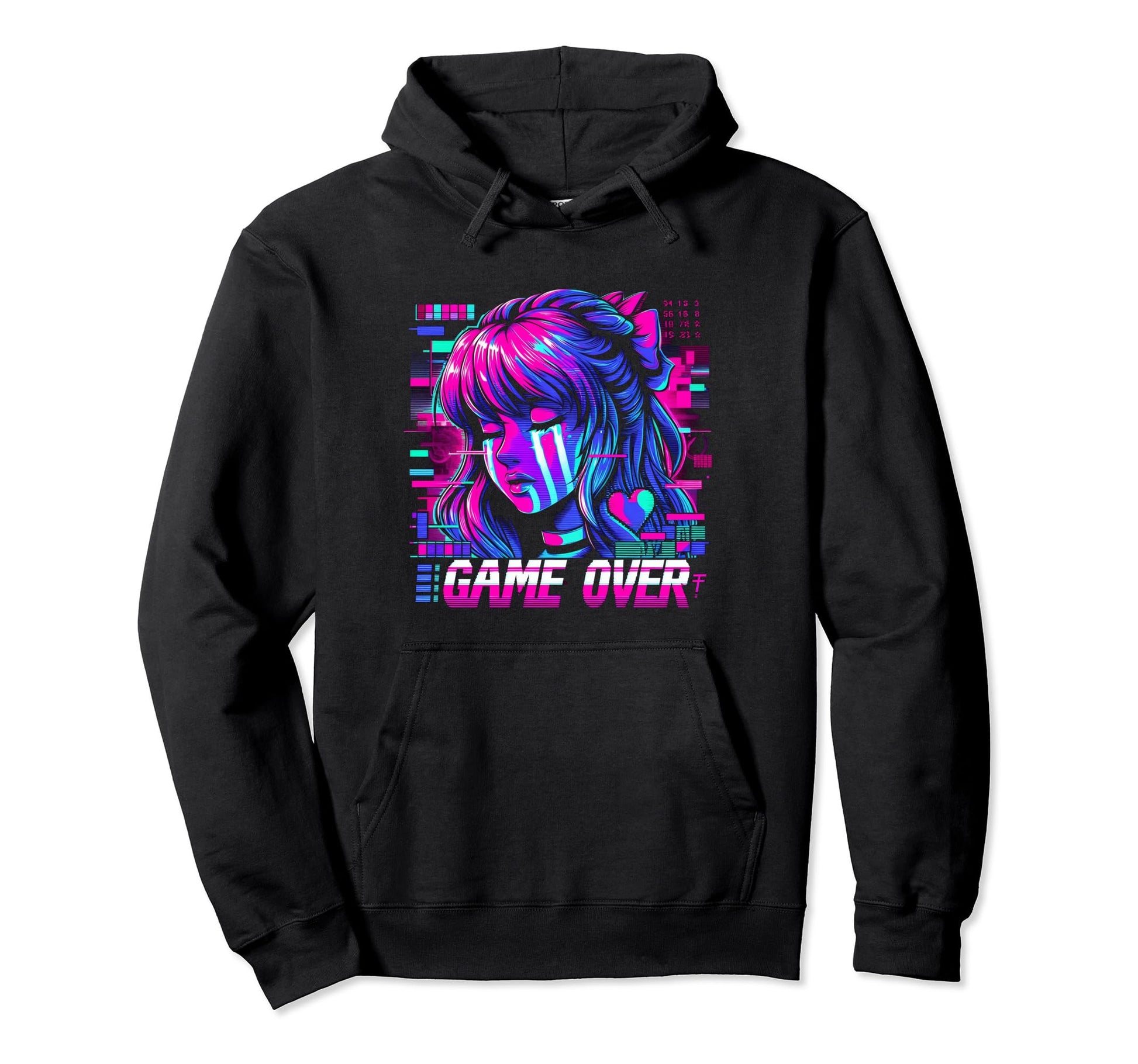 Sad Anime Japanese Vaporwave Hoodie - Casual Everyday Wear for Adults - T-Shirt, Sweatshirt, Hoodie