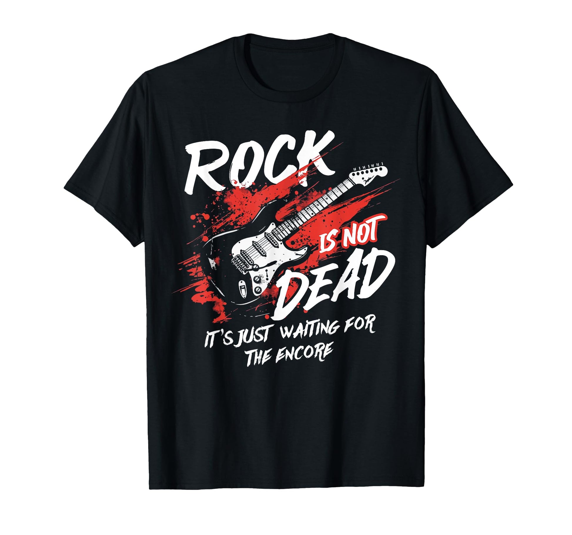 Rock Music Is Not Dead Its Just T-Shirt - Custom Art Print Men Women - T-Shirt, Sweatshirt, Hoodie