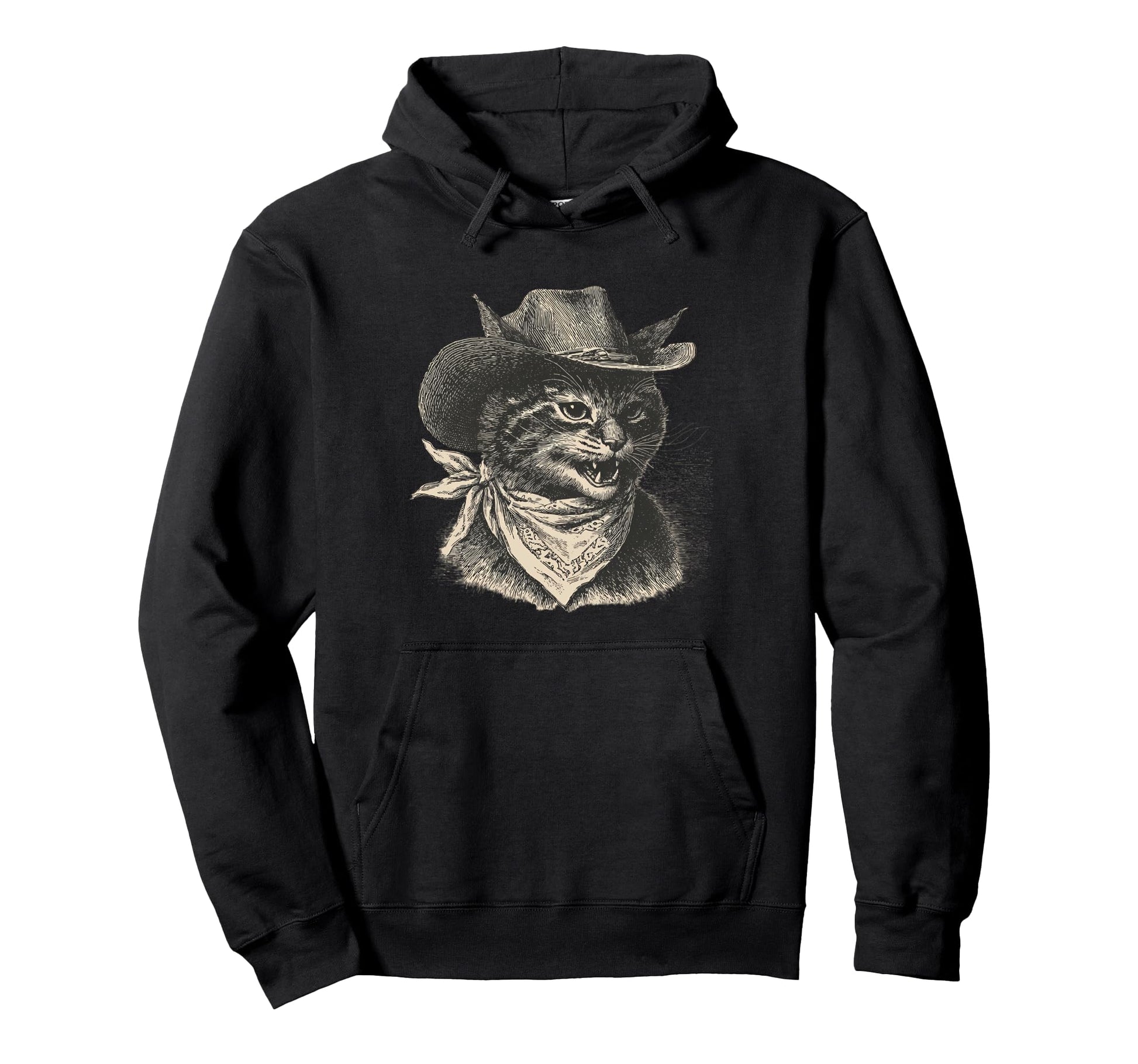 Country Western Cowgirl Funny Cowboy Hoodie - Minimalist Print for Adults - T-Shirt, Sweatshirt, Hoodie