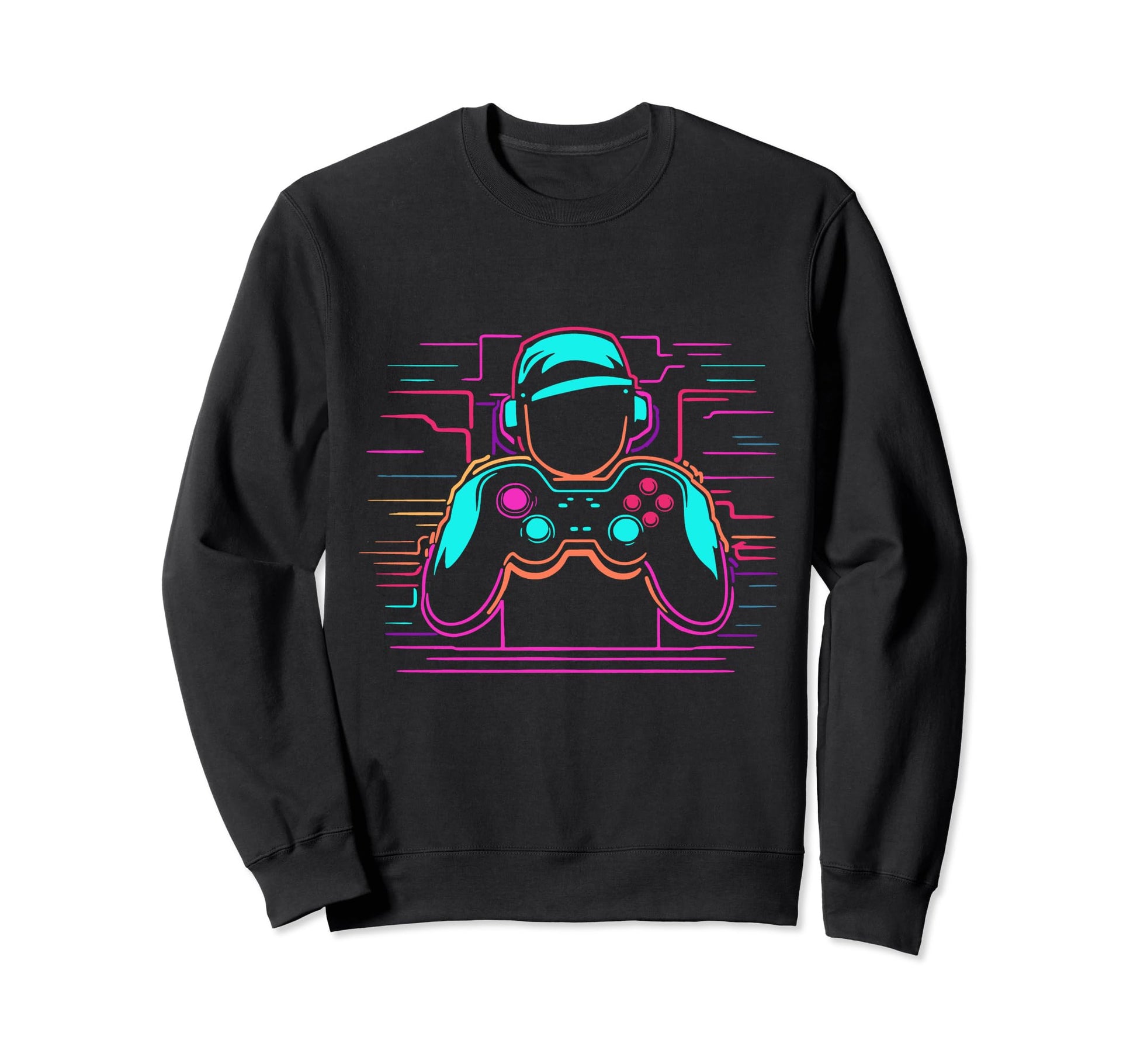 Gamer Vaporwave Aesthetic Video Sweatshirt - Streetwear Style for Adults - T-Shirt, Sweatshirt, Hoodie