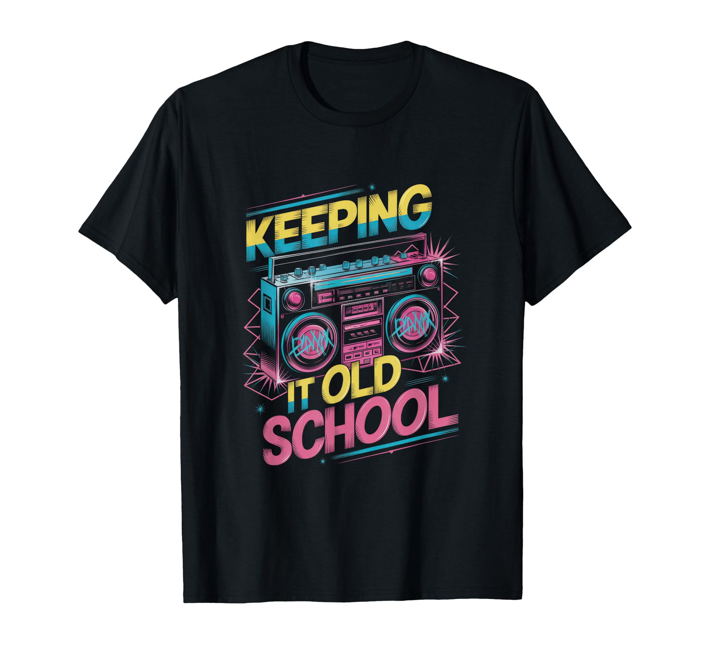 Keeping It Old School Throwback T-Shirt - Custom Art Print for Adults - T-Shirt, Sweatshirt, Hoodie