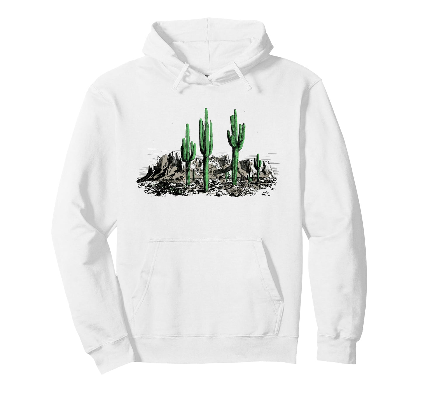 Saguaro Cactus Desert Saguaro Cactus Hoodie - Casual Everyday Wear Unisex - T-Shirt, Sweatshirt, Hoodie