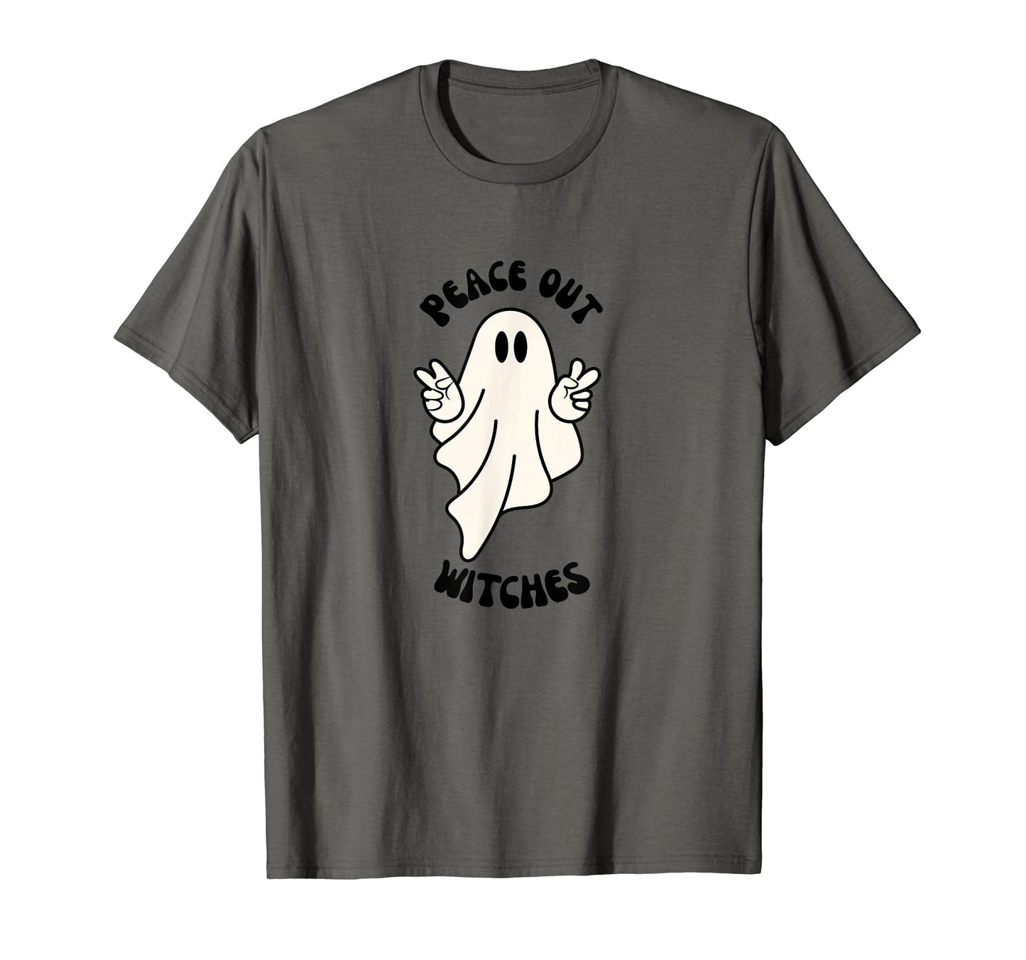 Western Halloween Ghost Peace Out T-Shirt - Aesthetic Graphic Men Women - T-Shirt, Sweatshirt, Hoodie