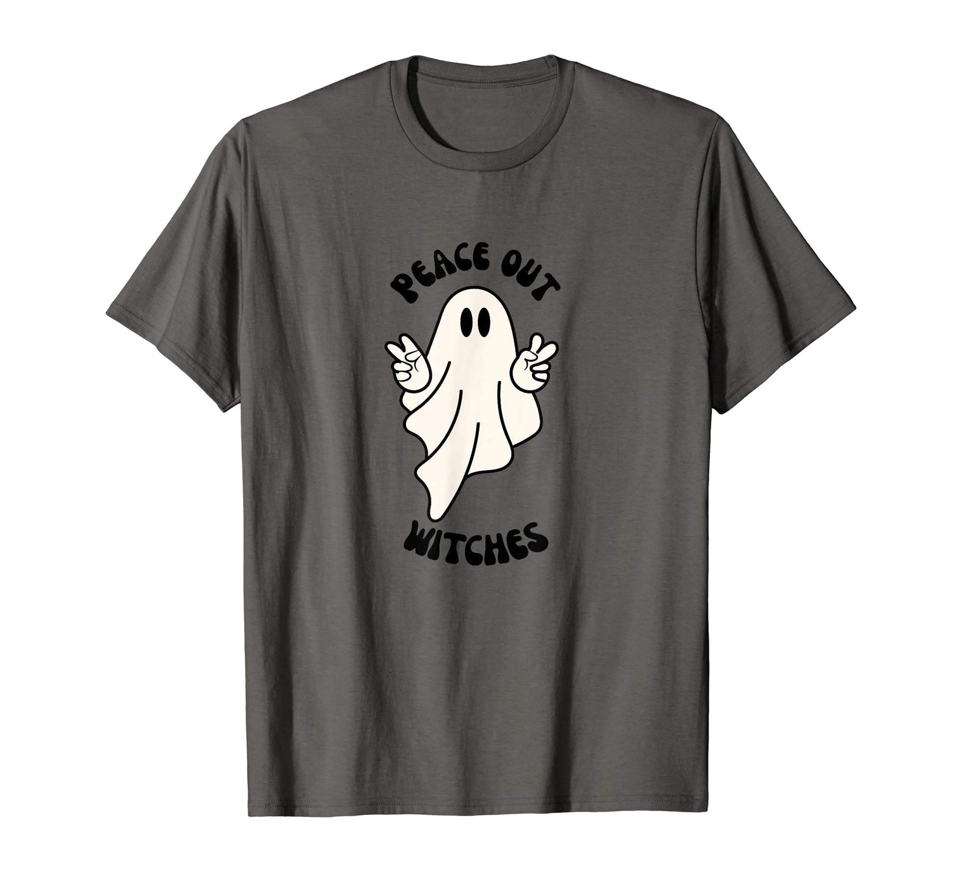 Western Halloween Ghost Peace Out T-Shirt - Aesthetic Graphic Men Women - T-Shirt, Sweatshirt, Hoodie
