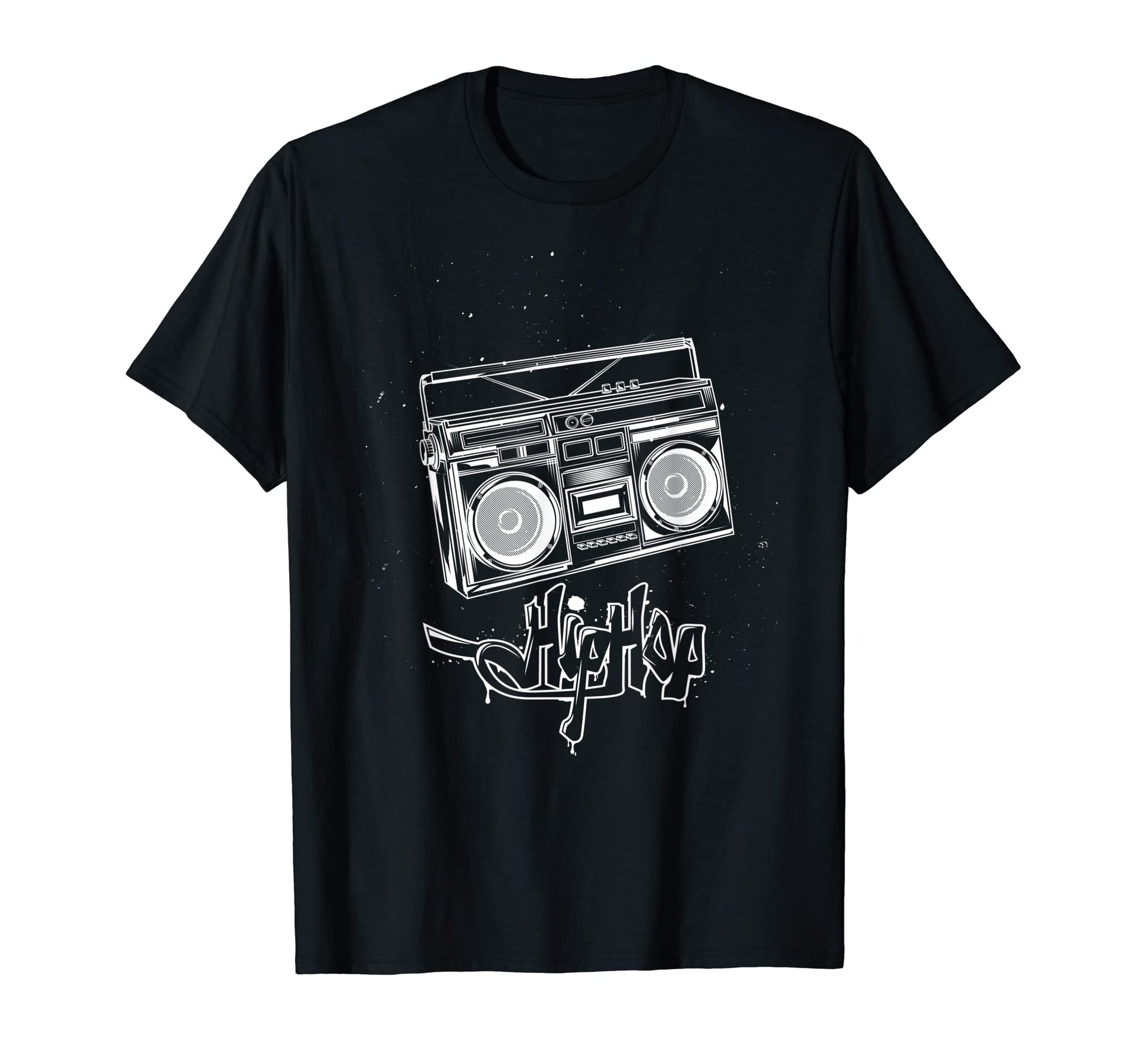 Old School Hip Hop Boombox T-Shirt - Minimalist Print Unisex - T-Shirt, Sweatshirt, Hoodie