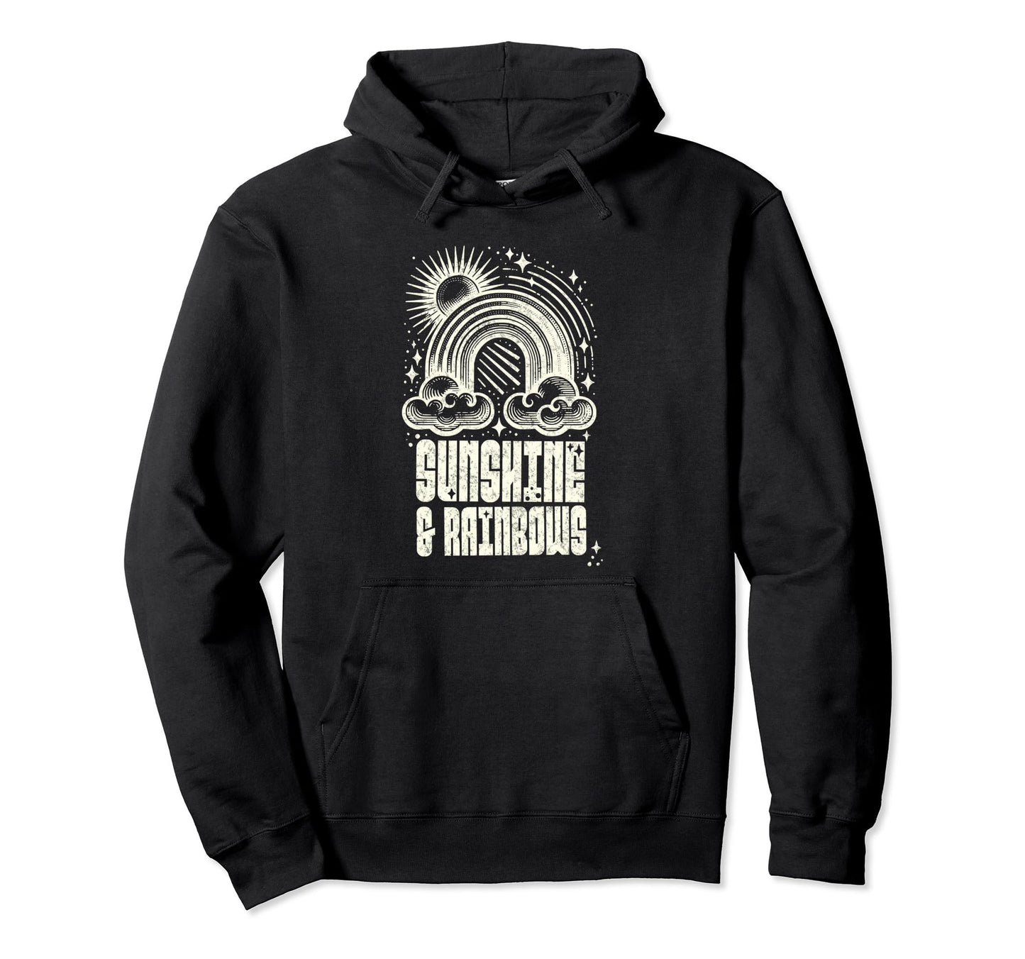 Sunshine Rainbows Bold Deco Hoodie - Streetwear Style Unisex - T-Shirt, Sweatshirt, Hoodie