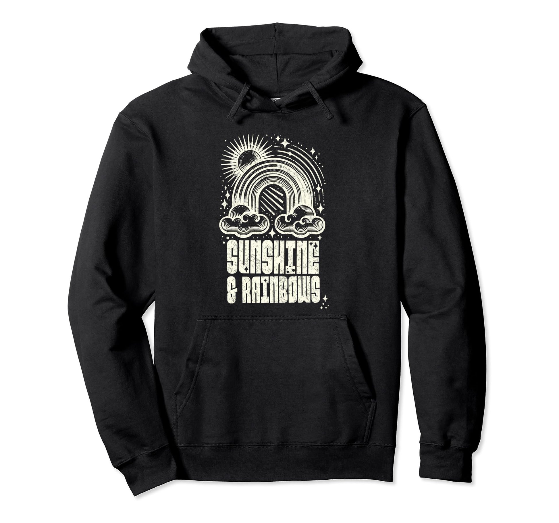 Sunshine Rainbows Bold Deco Hoodie - Streetwear Style Unisex - T-Shirt, Sweatshirt, Hoodie