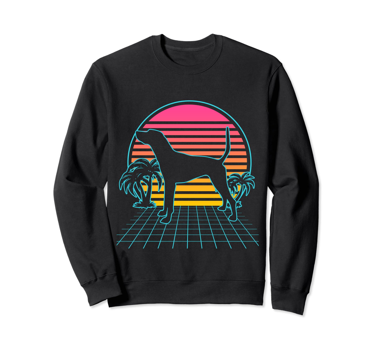 Plott Hound 80S Vaporwave Aesthetic Sweatshirt - Minimalist Print Unisex - T-Shirt, Sweatshirt, Hoodie