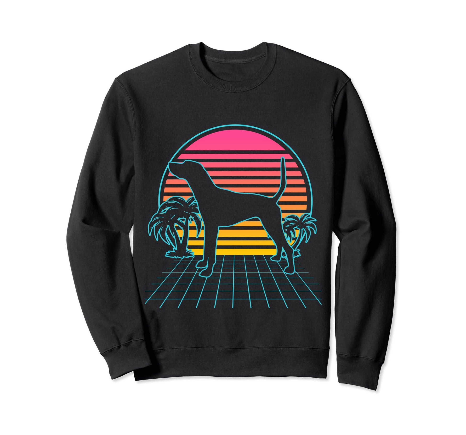 Plott Hound 80S Vaporwave Aesthetic Sweatshirt - Minimalist Print Unisex - T-Shirt, Sweatshirt, Hoodie