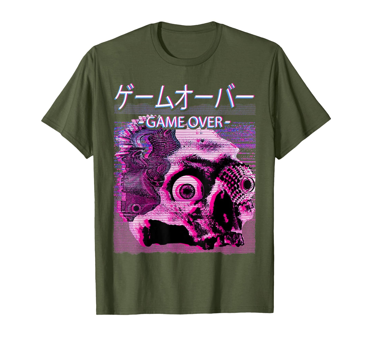 Japanese Game Over Vaporwave Sad T-Shirt - Novelty Apparel Men Women - T-Shirt, Sweatshirt, Hoodie