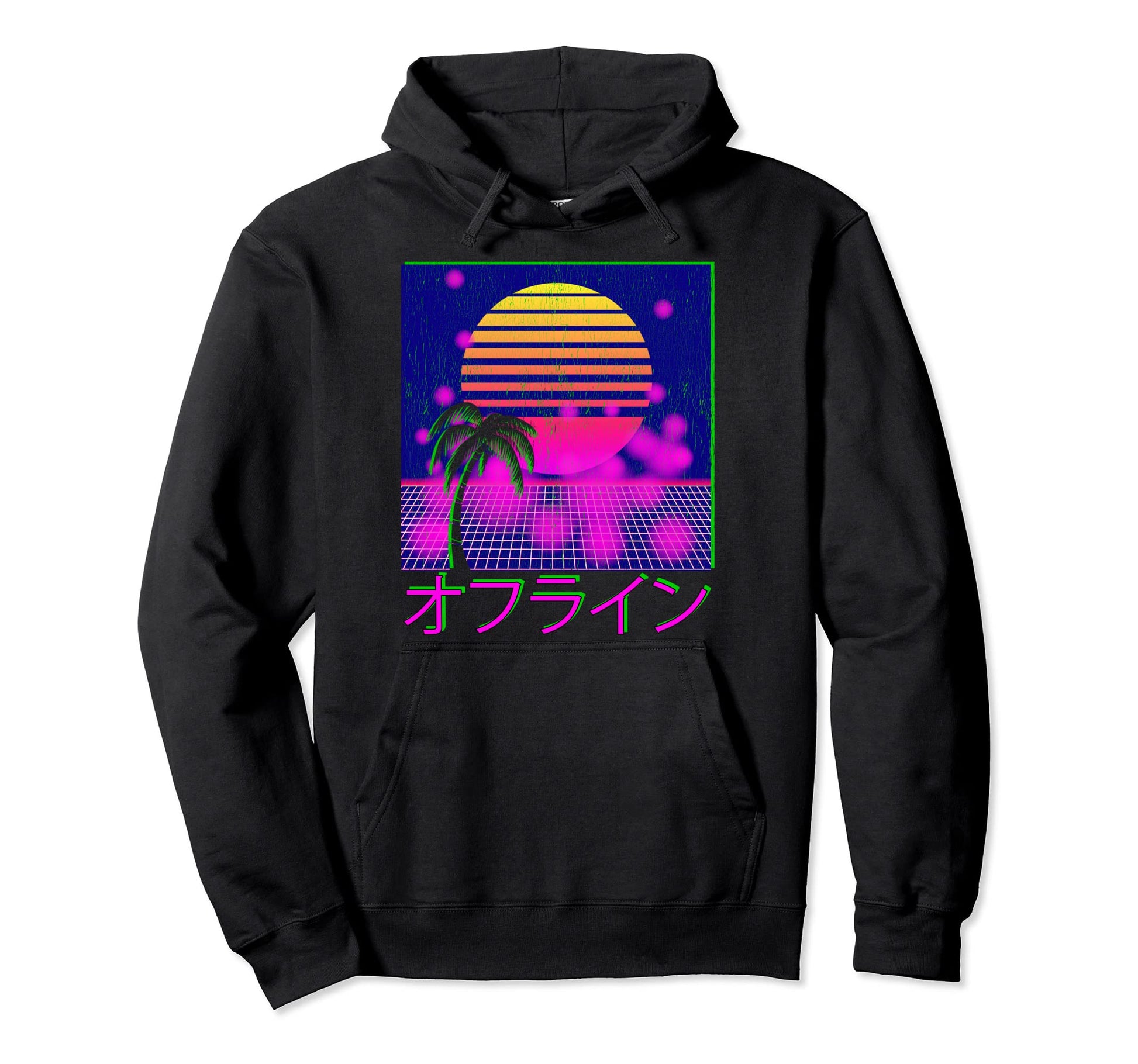 Vaporwave Aesthetic Japanese Kawaii Hoodie - Trendy Graphic for Adults - T-Shirt, Sweatshirt, Hoodie