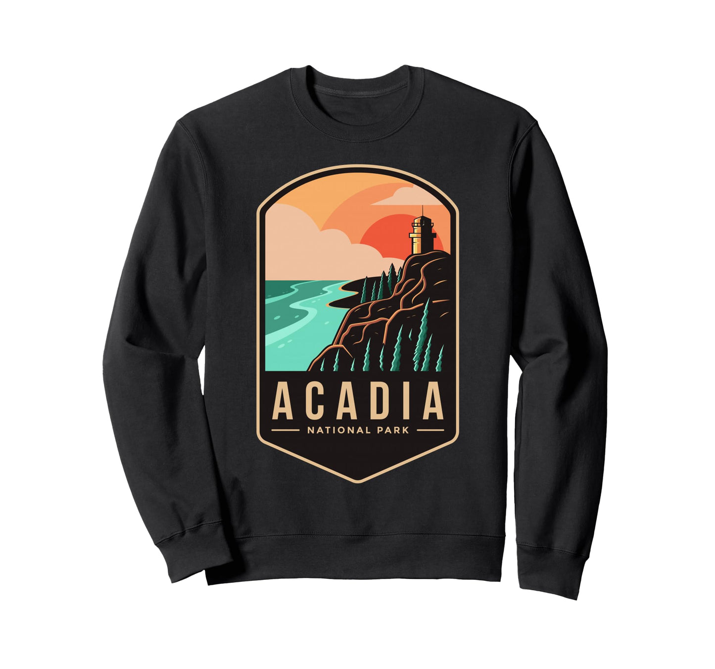 1916 Maine Bar Harbor Acadia Sweatshirt - Aesthetic Graphic Men Women - T-Shirt, Sweatshirt, Hoodie