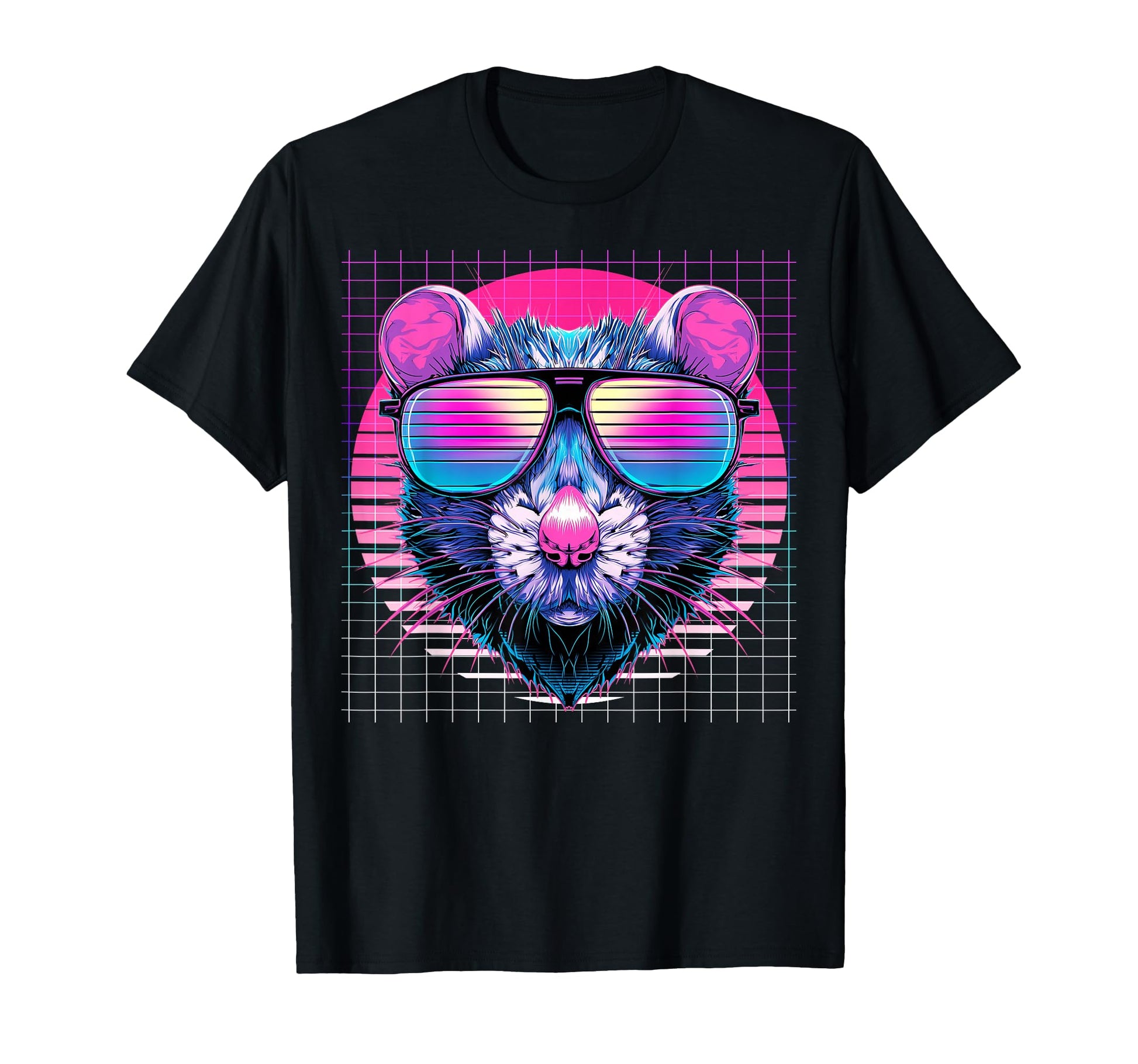 Rat Sunglasses Mouse Vaporwave Aesthetic T-Shirt - Novelty Apparel Unisex - T-Shirt, Sweatshirt, Hoodie