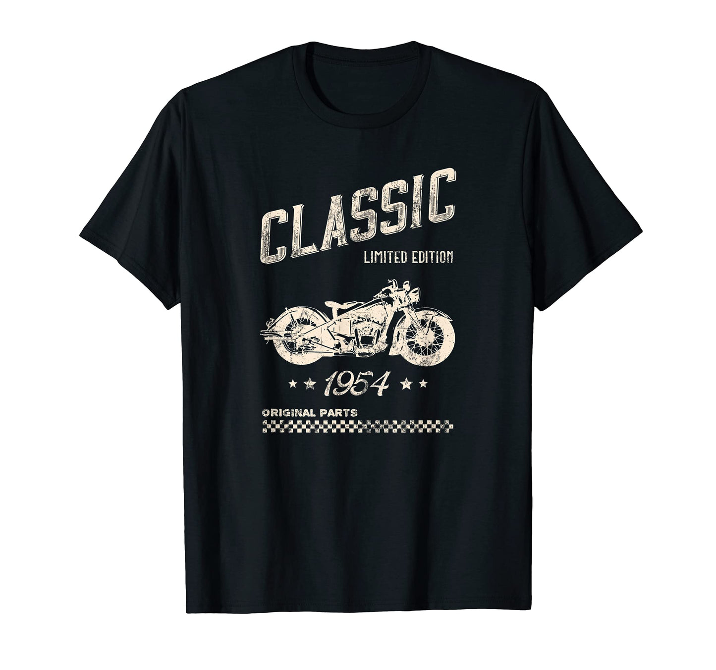 Mens 67Th Birthday 1954 Motorcycle T-Shirt - Trendy Graphic Unisex - T-Shirt, Sweatshirt, Hoodie