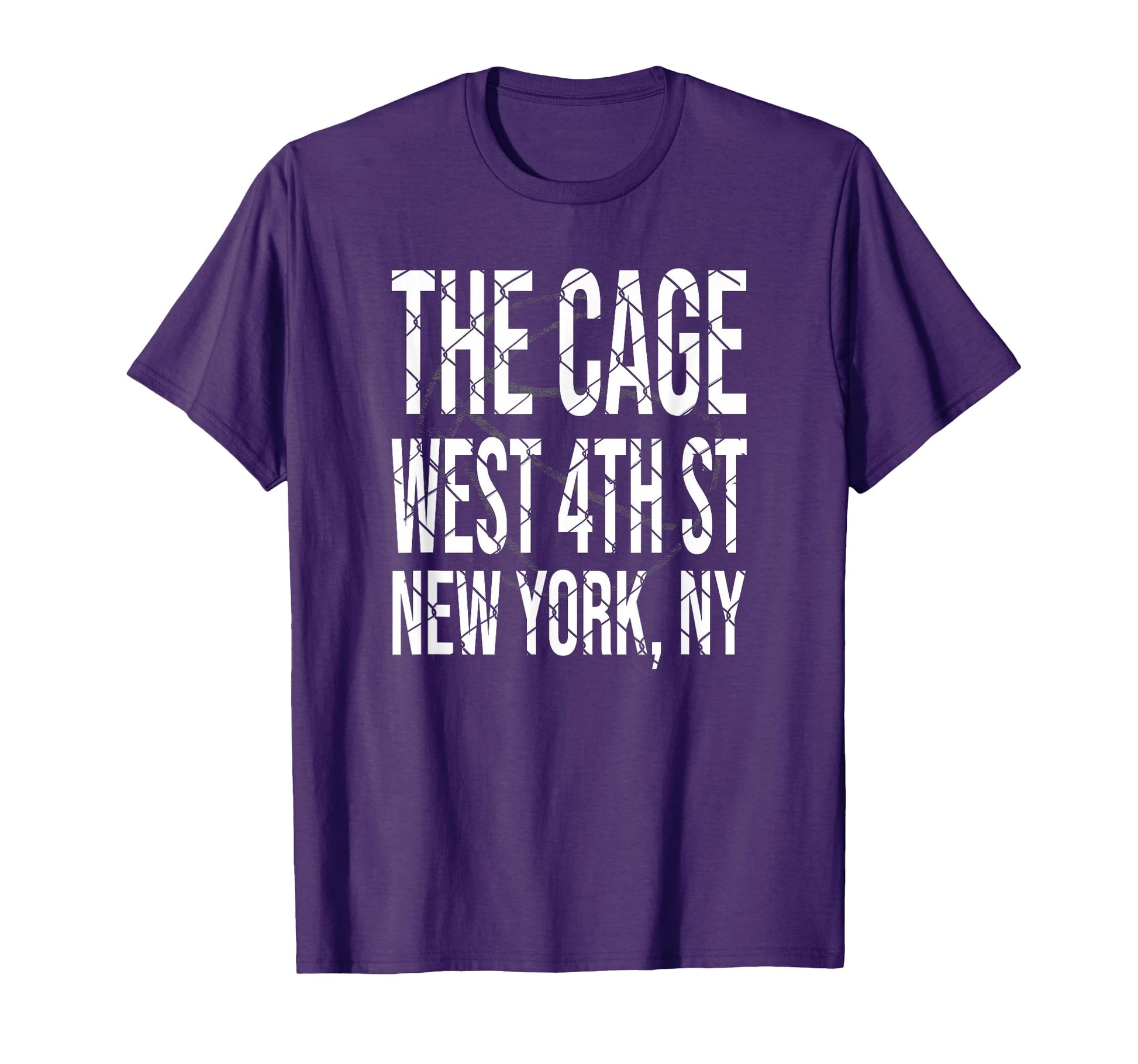 Basketball Cage West 4Th Courts New York T-Shirt - Graphic Print Men Women - T-Shirt, Sweatshirt, Hoodie