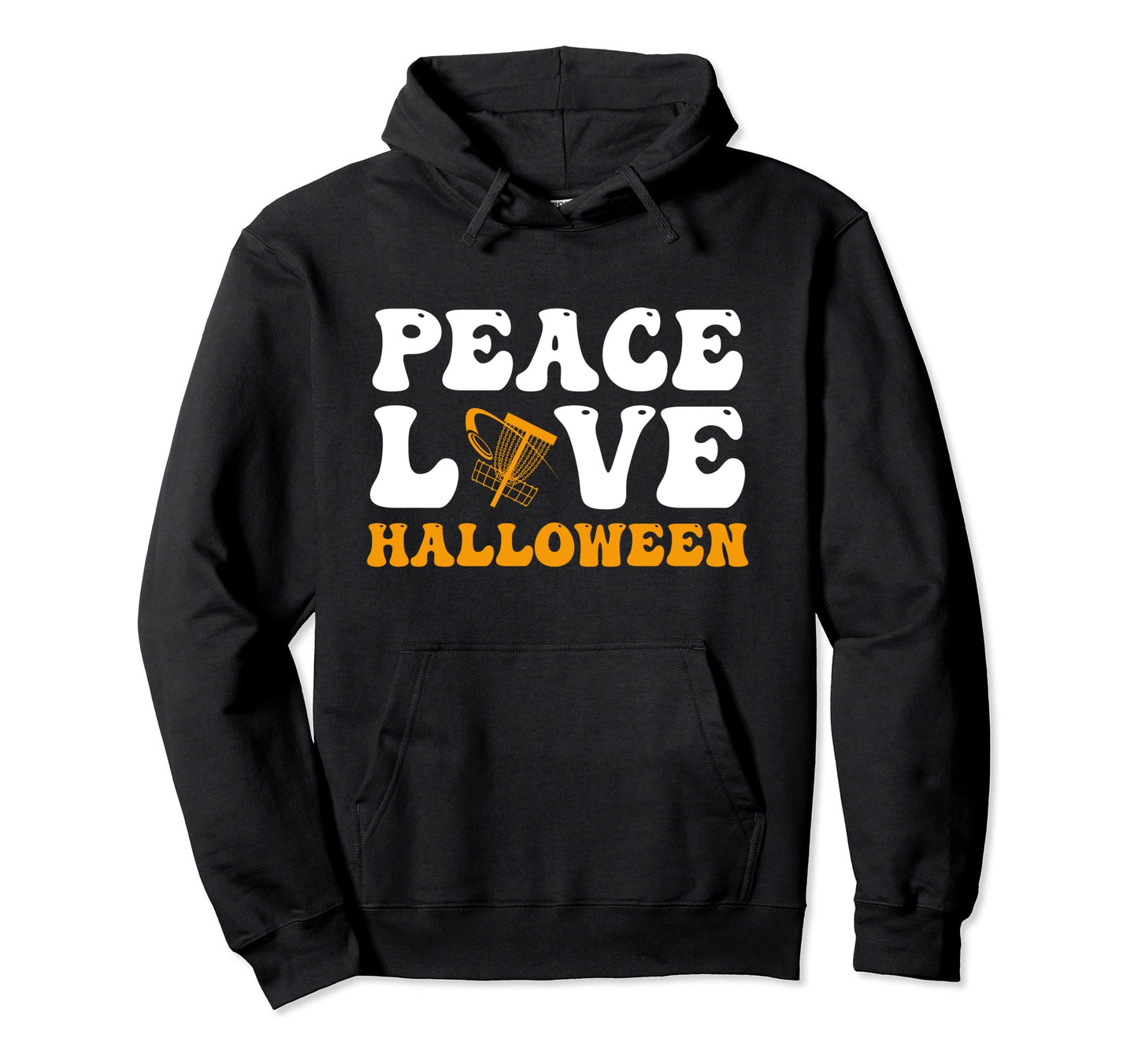 Funny Halloween Disc Golf Costume Hoodie - Minimalist Print Men Women - T-Shirt, Sweatshirt, Hoodie