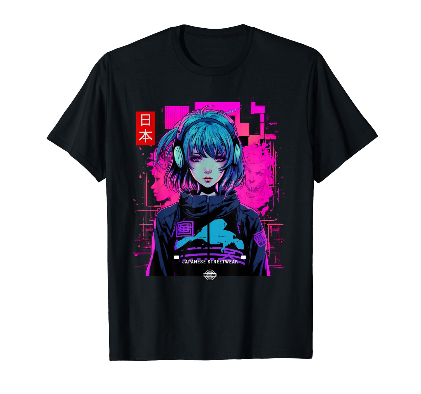 Aesthetic Japanese Vaporwave Glitched T-Shirt - Novelty Apparel Unisex - T-Shirt, Sweatshirt, Hoodie