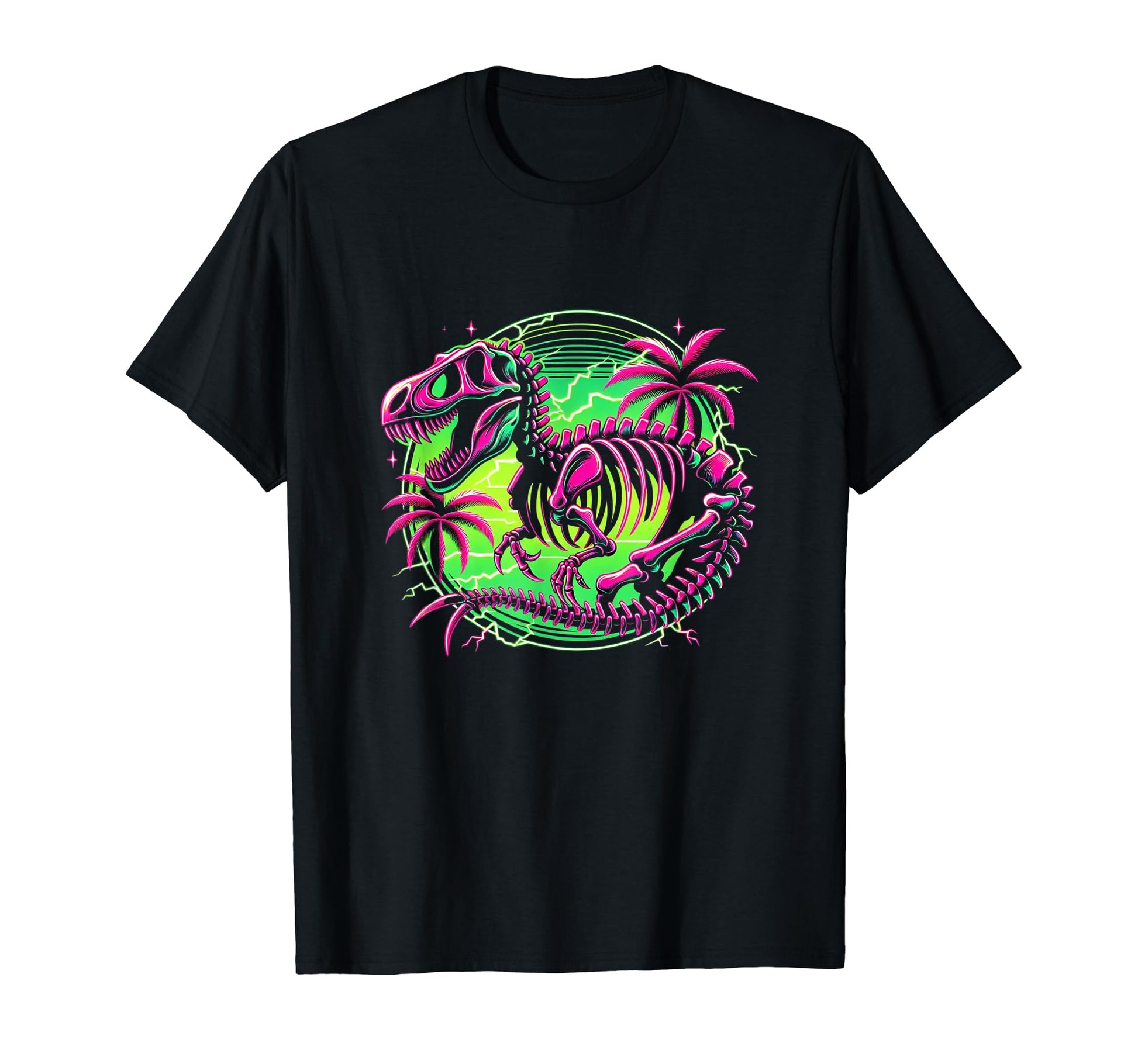 T Rex Skeleton Dinosaur Skull Creepy T-Shirt - Custom Art Print Unisex - T-Shirt, Sweatshirt, Hoodie