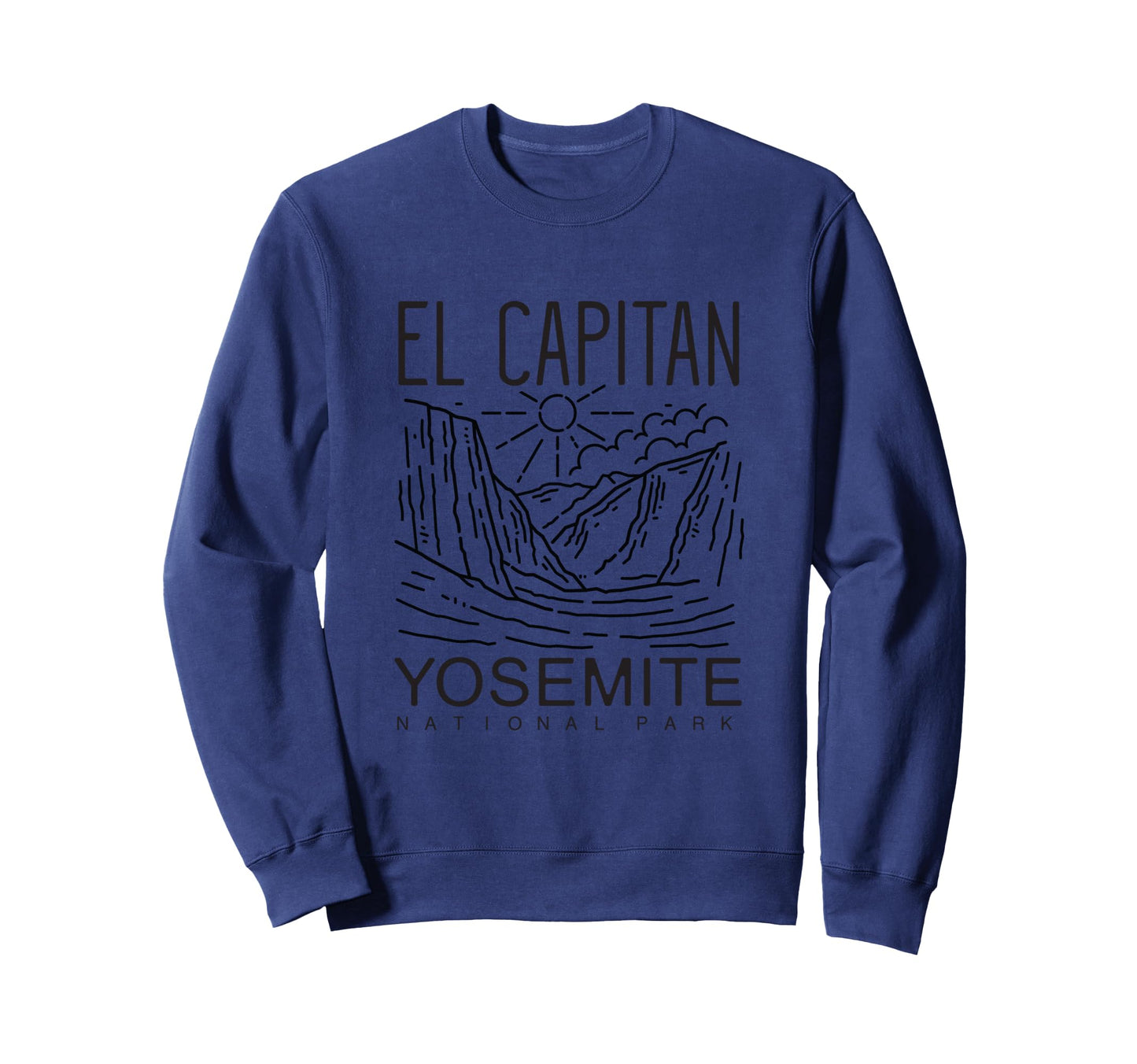 Yosemite National Park El Capitan Sweatshirt - Trendy Graphic for Adults - T-Shirt, Sweatshirt, Hoodie
