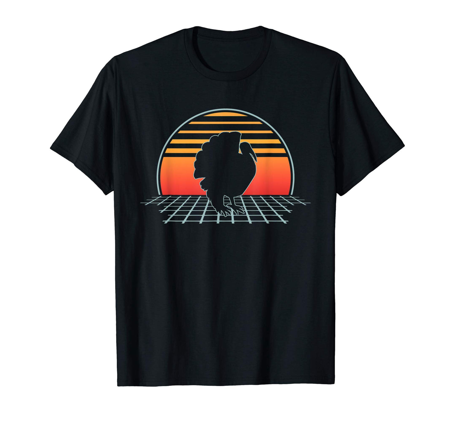 Turkey 70S 80S Animal Vaporwave T-Shirt - Trendy Graphic Men Women - T-Shirt, Sweatshirt, Hoodie