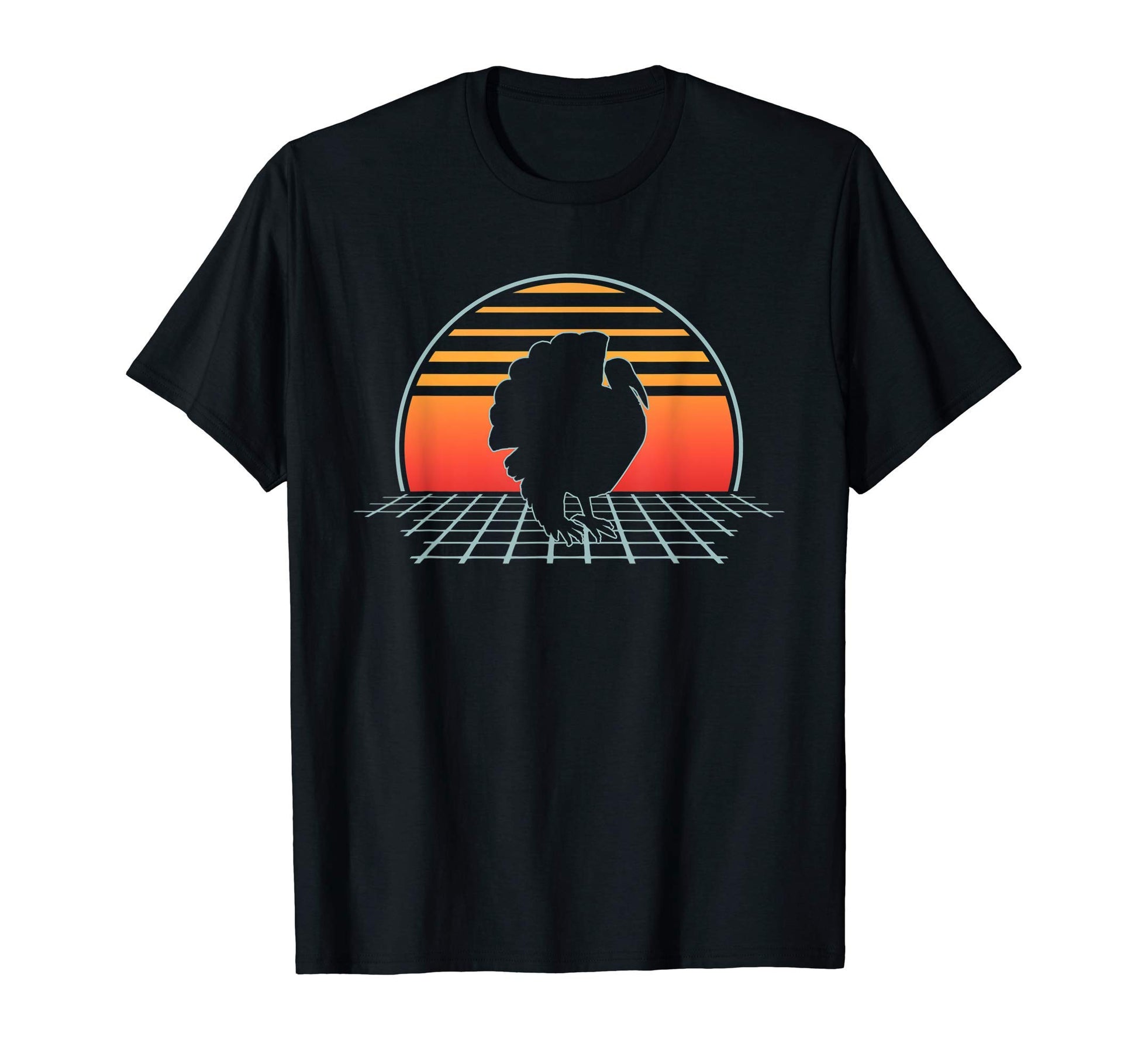 Turkey 70S 80S Animal Vaporwave T-Shirt - Trendy Graphic Men Women - T-Shirt, Sweatshirt, Hoodie