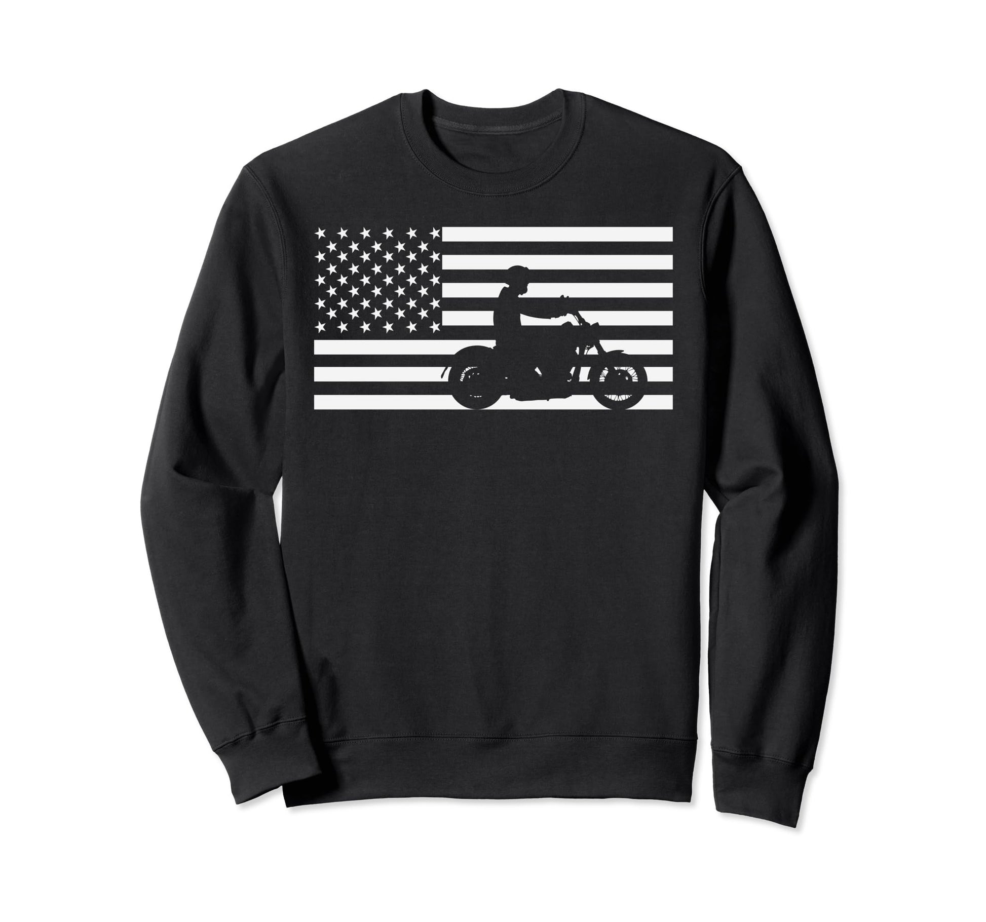 Patriotic Motorcycle American Us Sweatshirt - Novelty Apparel Men Women - T-Shirt, Sweatshirt, Hoodie